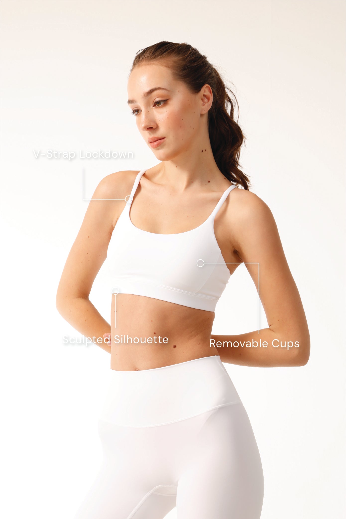 AURA Action Bra - White