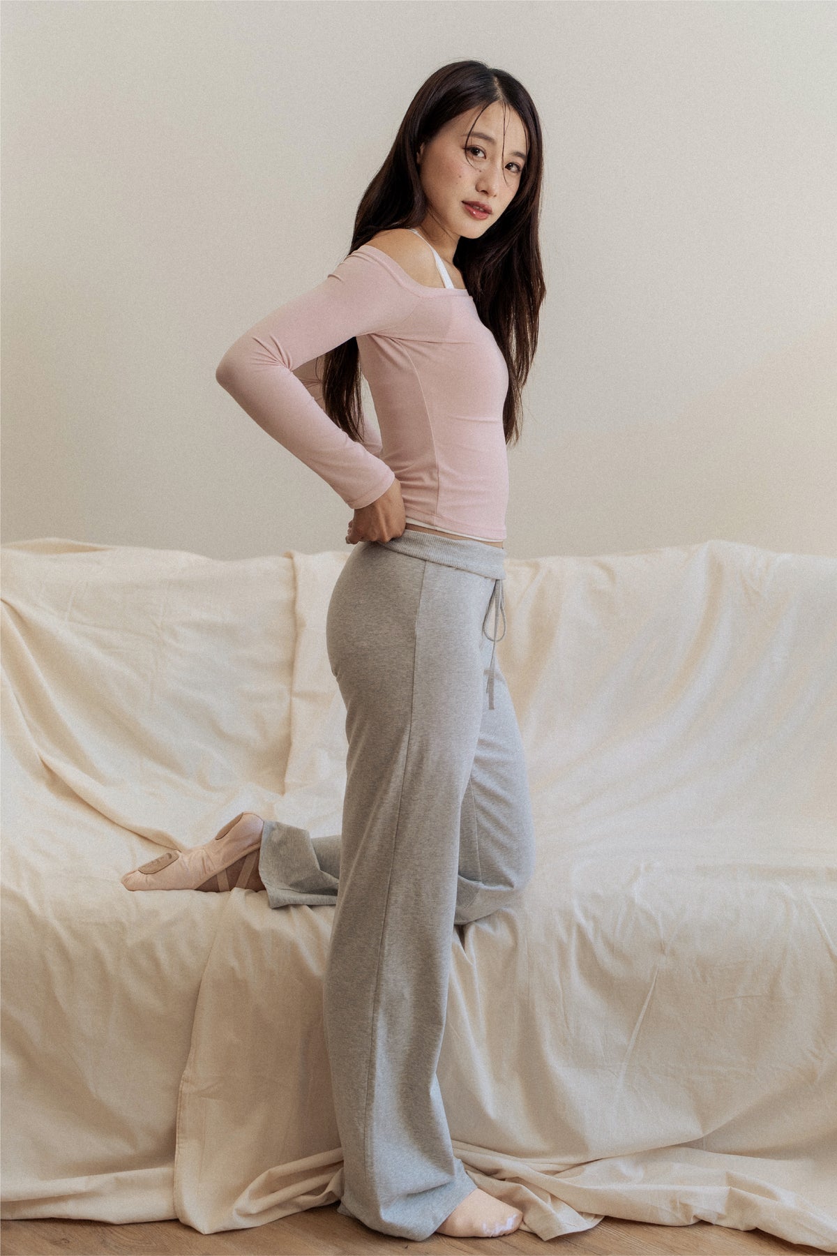 ELOISE Lounge Pants In Grey Heather