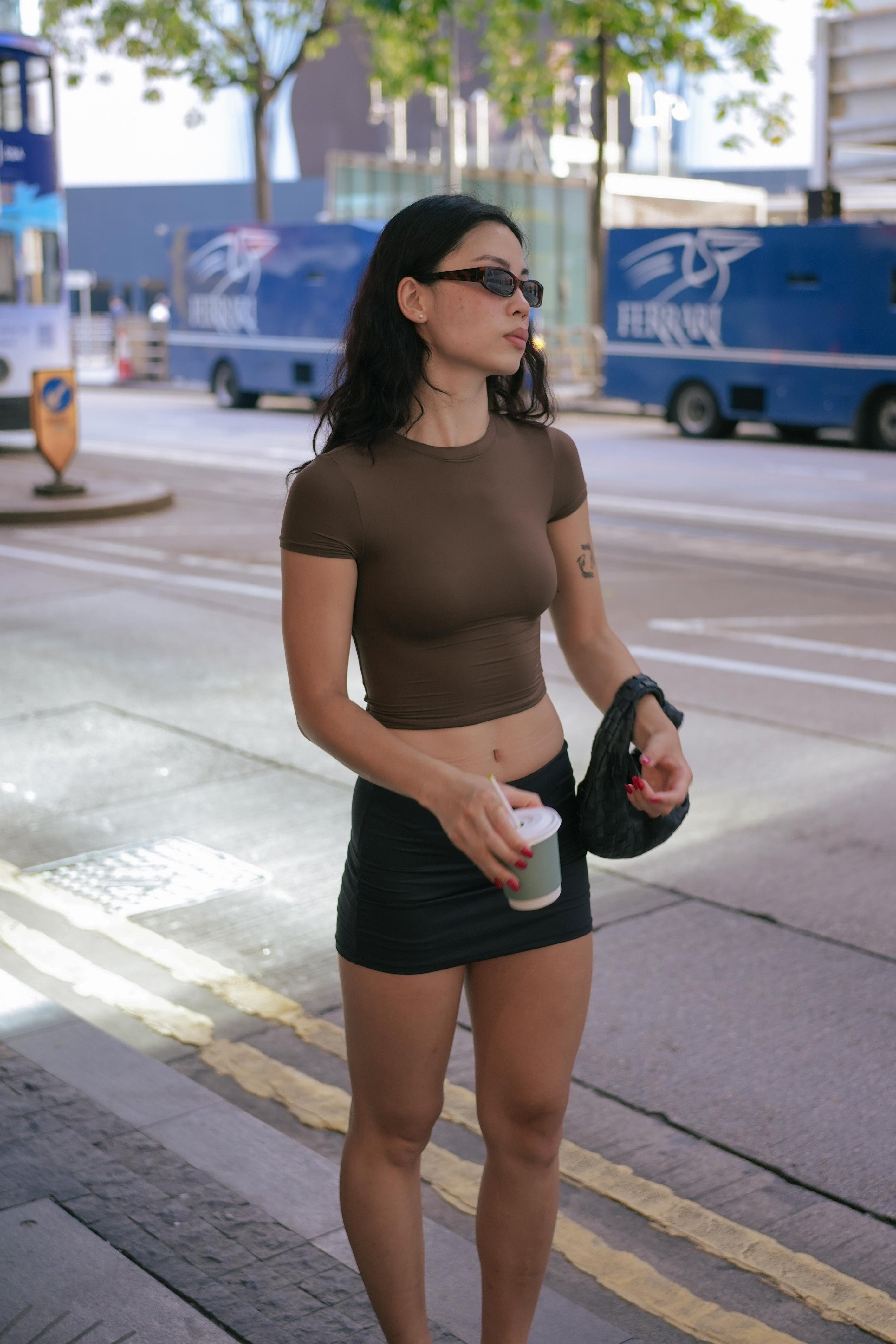 AURA Day T-Shirt in Mocha
