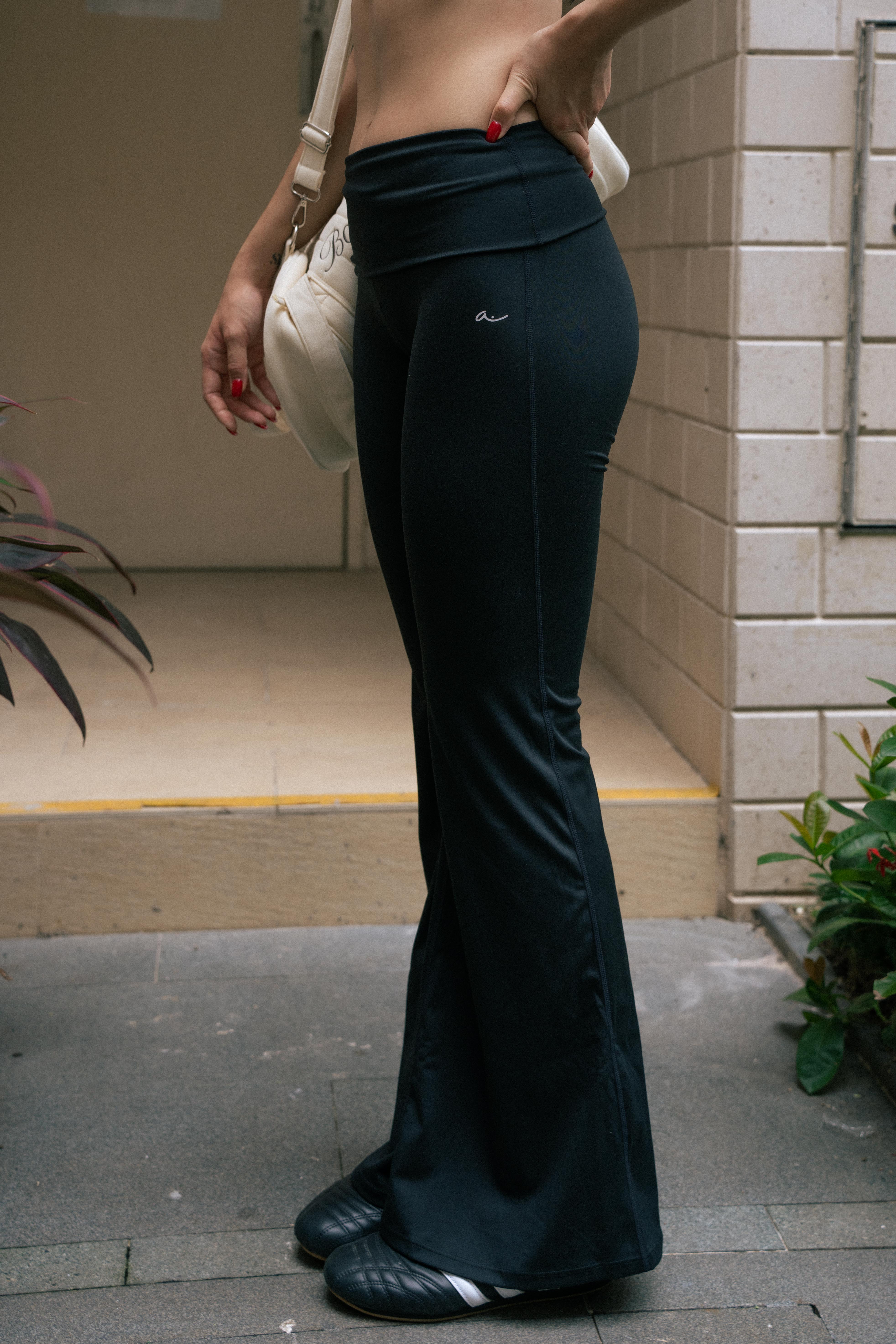 KAIA Flare Legging in Black