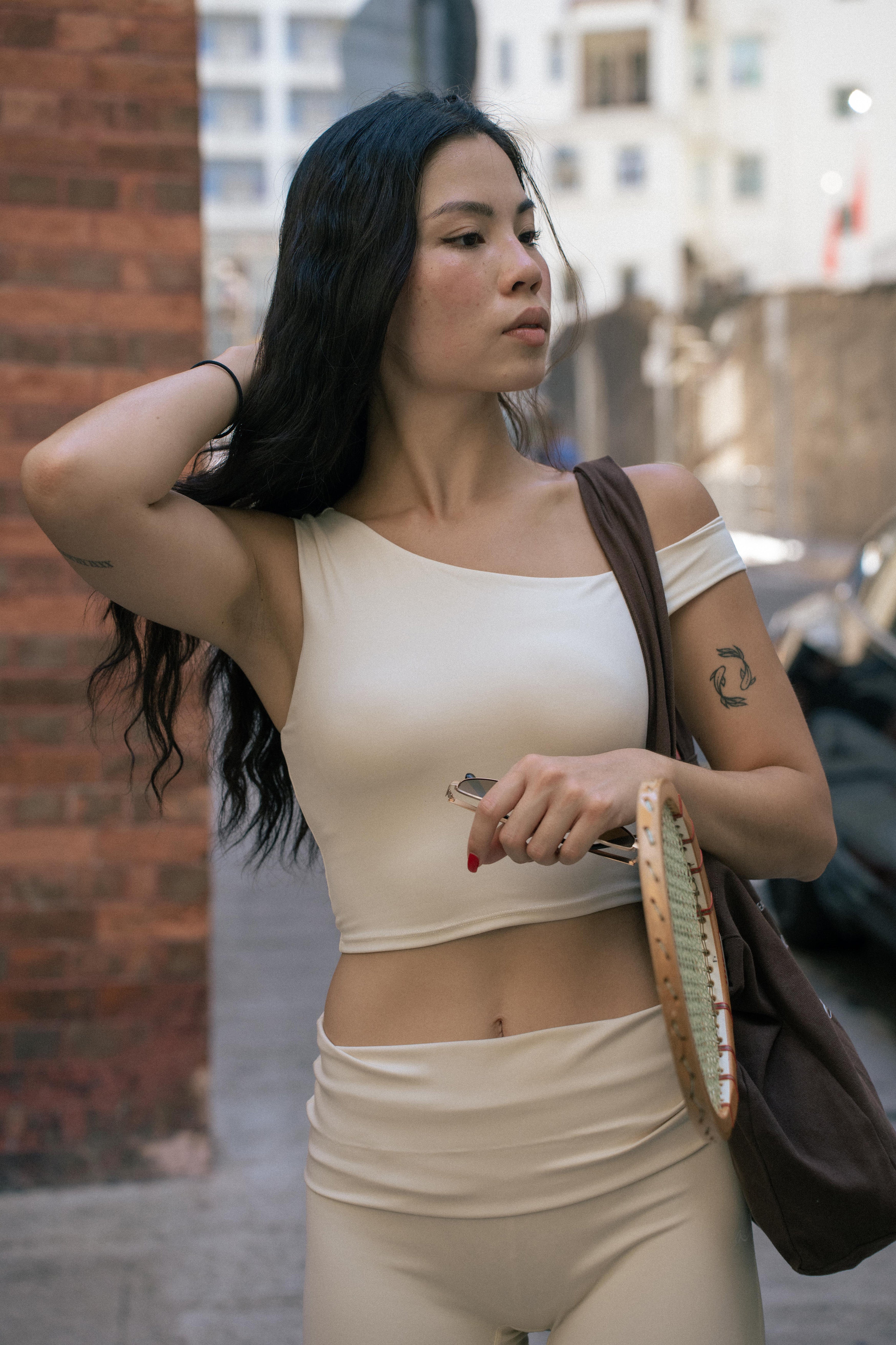 KAIA Bra Top in Vanilla