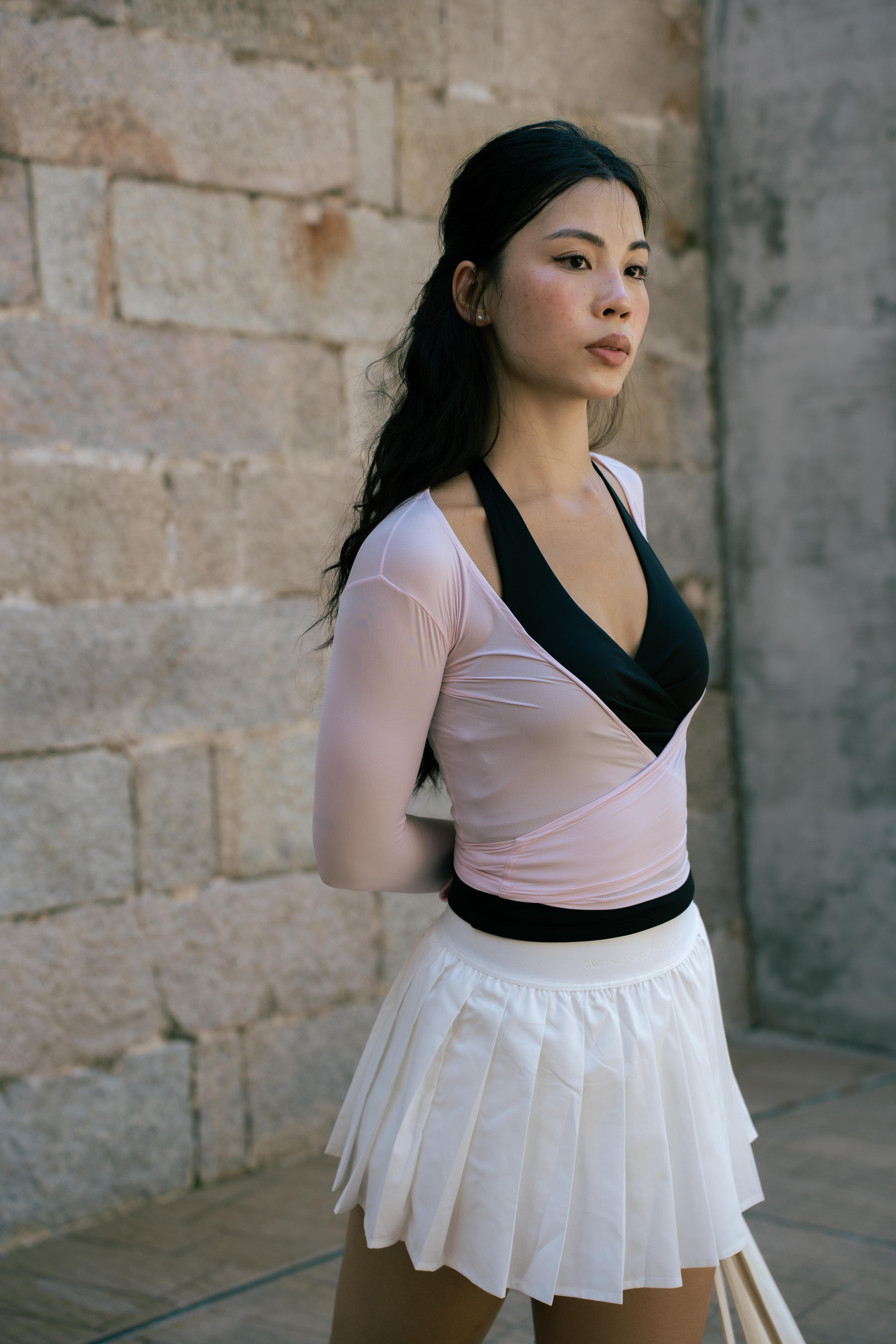 DOLLY Wrap Top in Pink