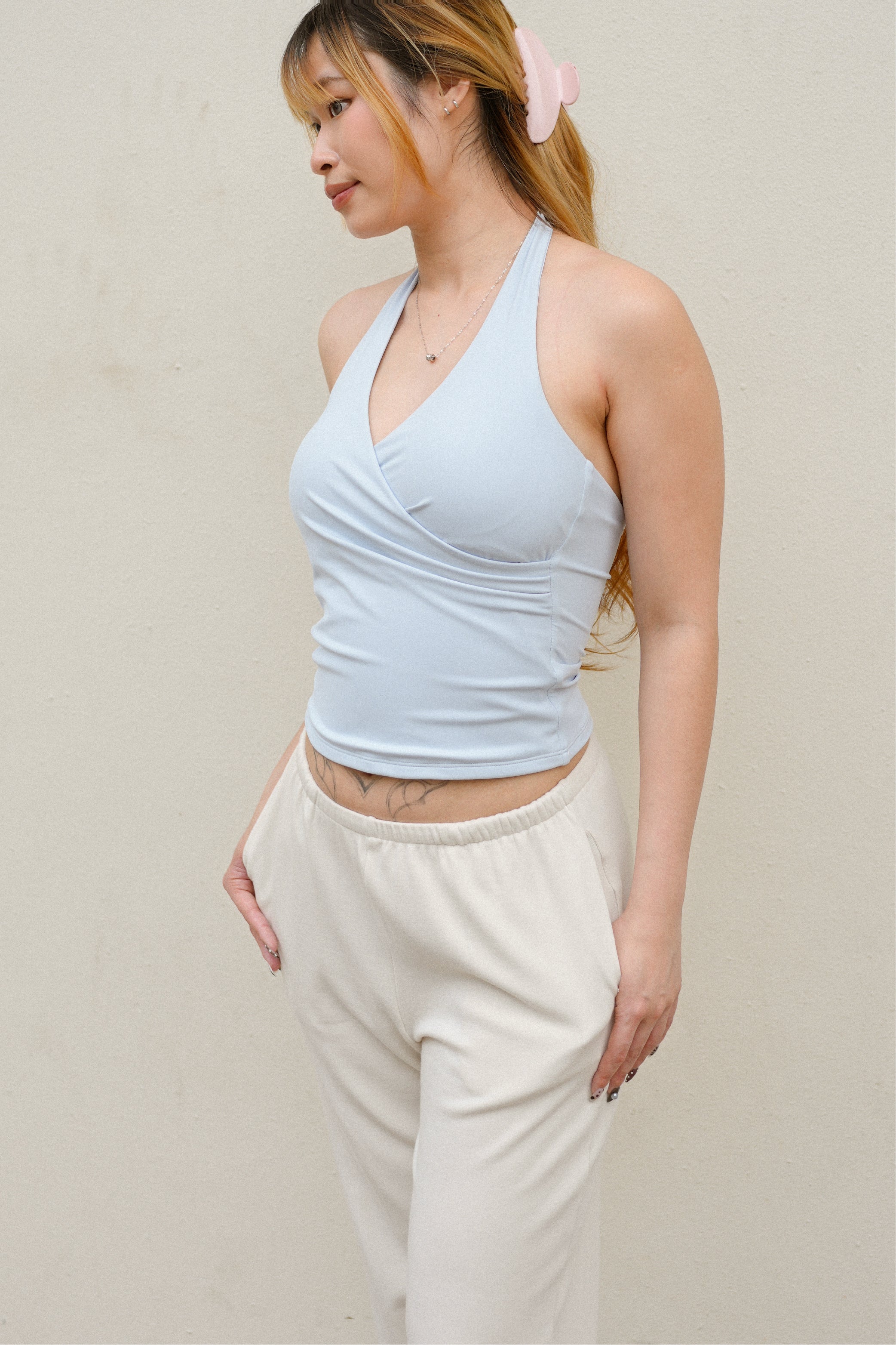 TAYLOR Bra Top in Baby Blue