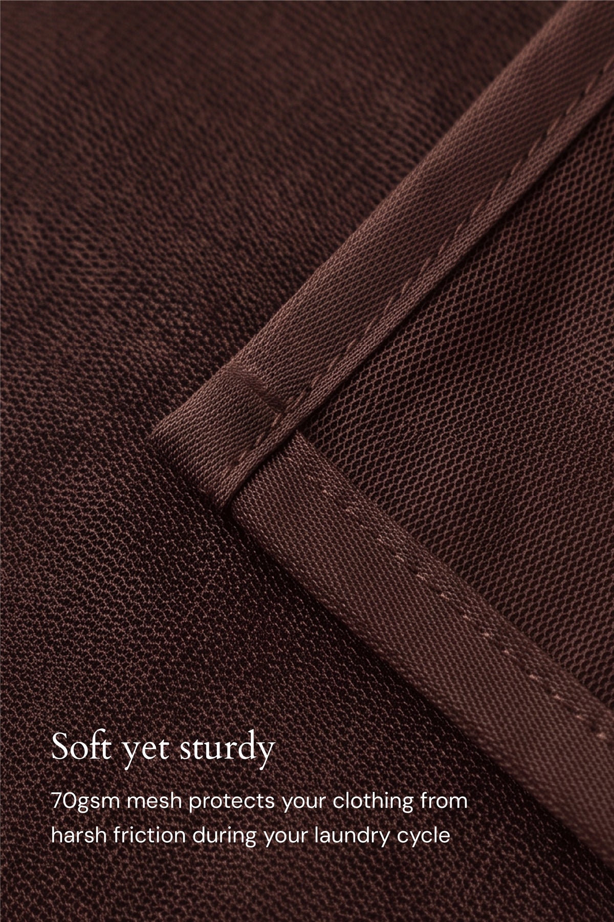 Laundry Mesh Bag In Mocha