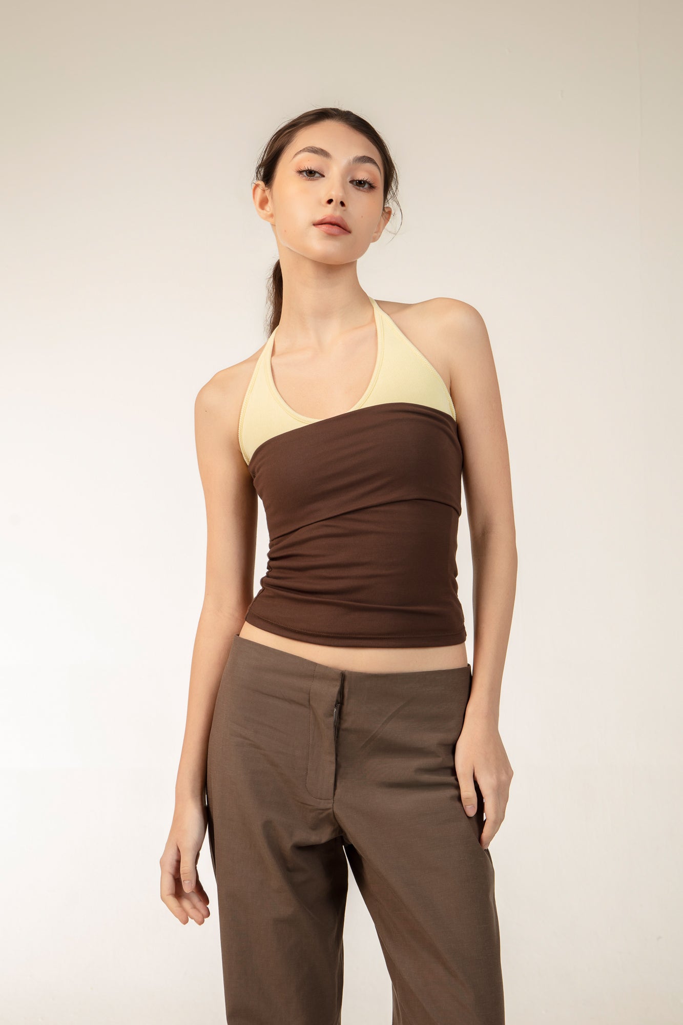 RHEA Top In Baby Yellow