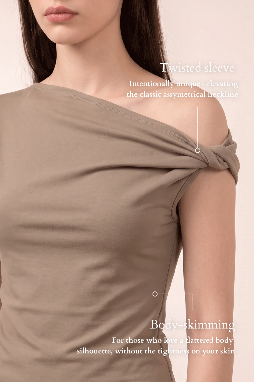JENNA Top in Khaki