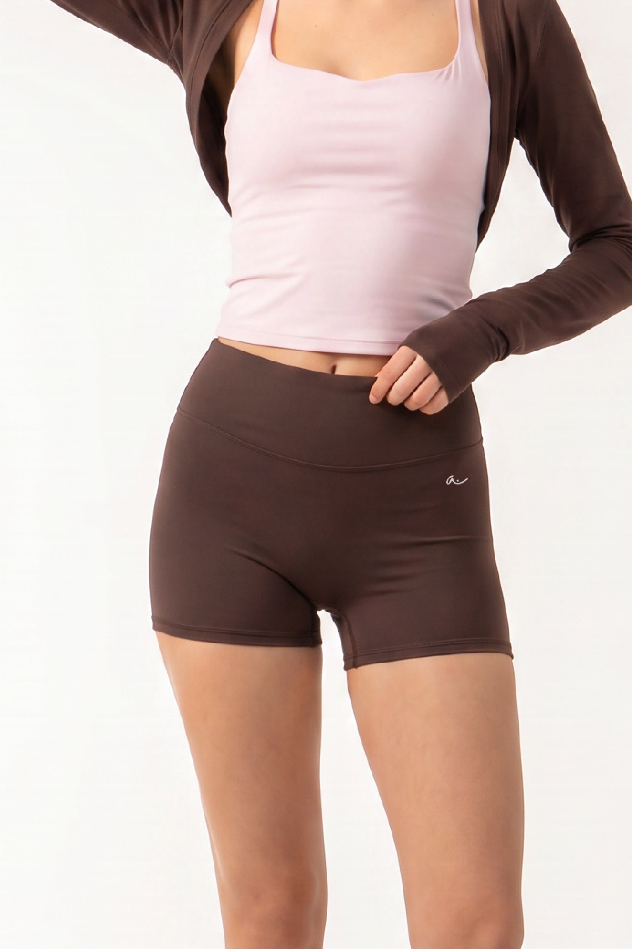 TAYLOR Mini Shorts in Mocha