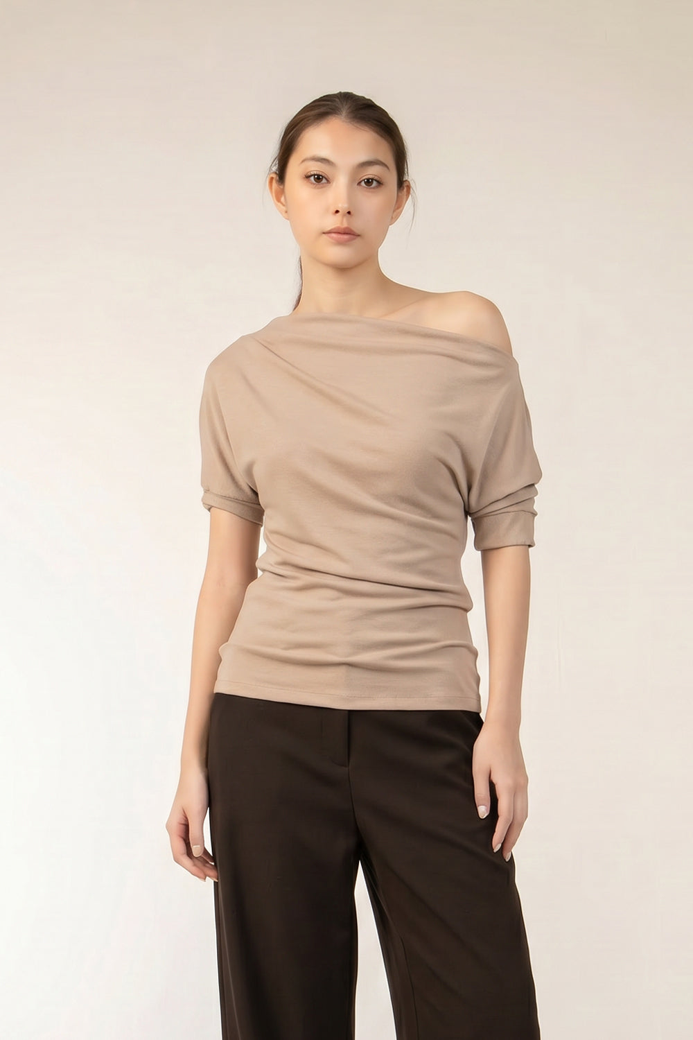 TW Asymmetric Top in Khaki