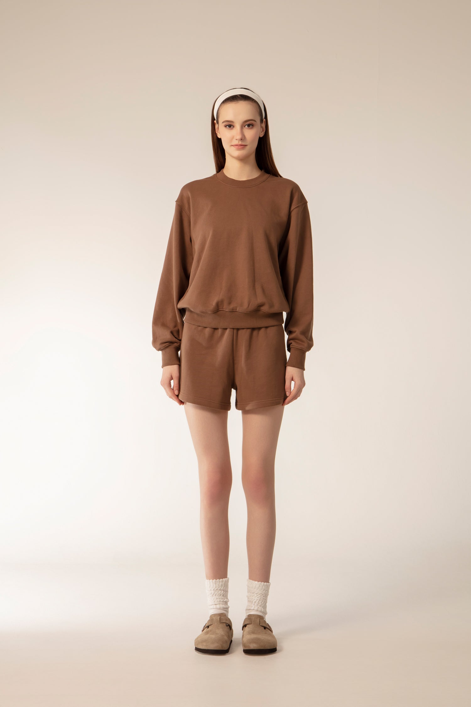 CUSHY Sweats Shorts - Mocha