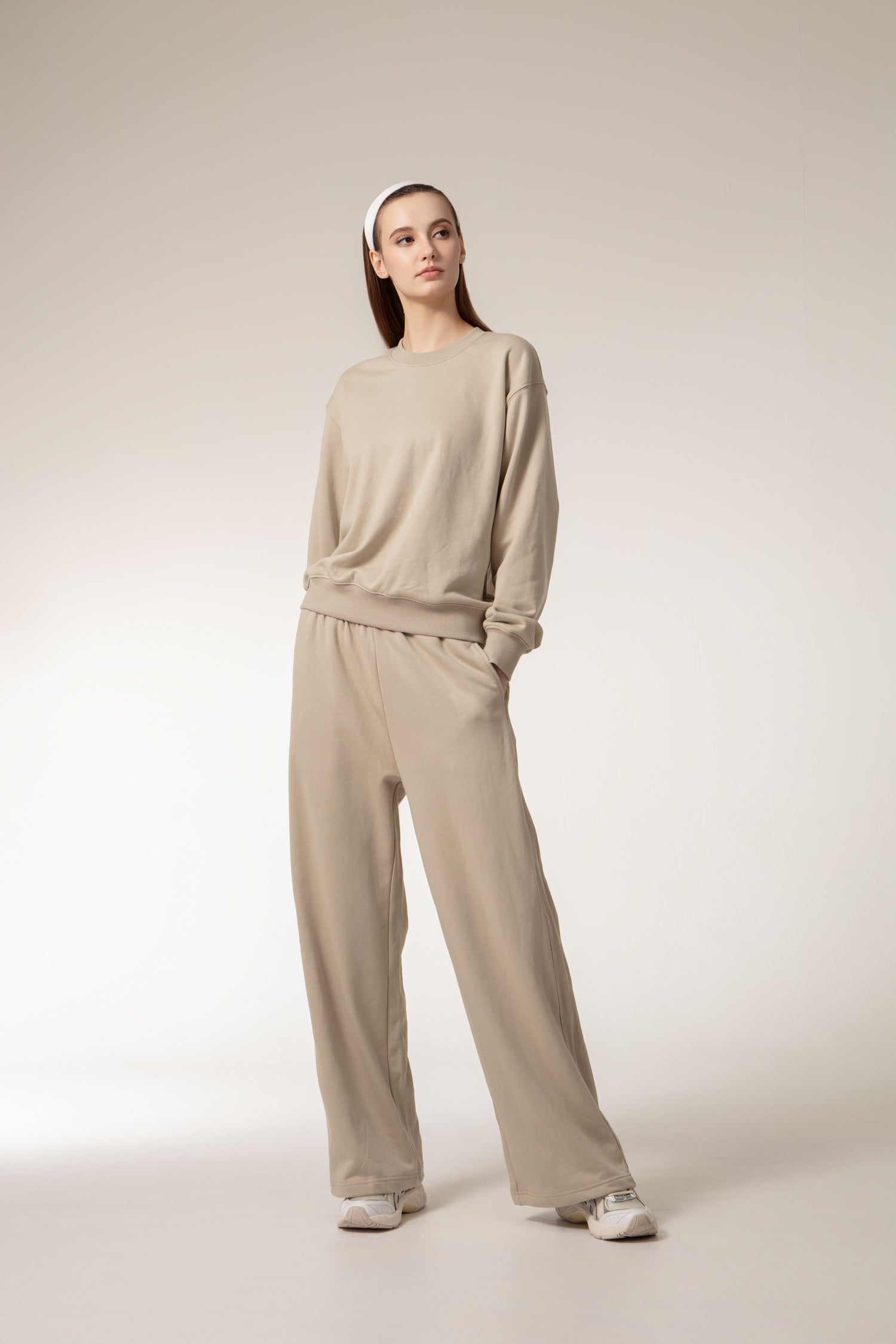 CUSHY Sweats pants - Taupe