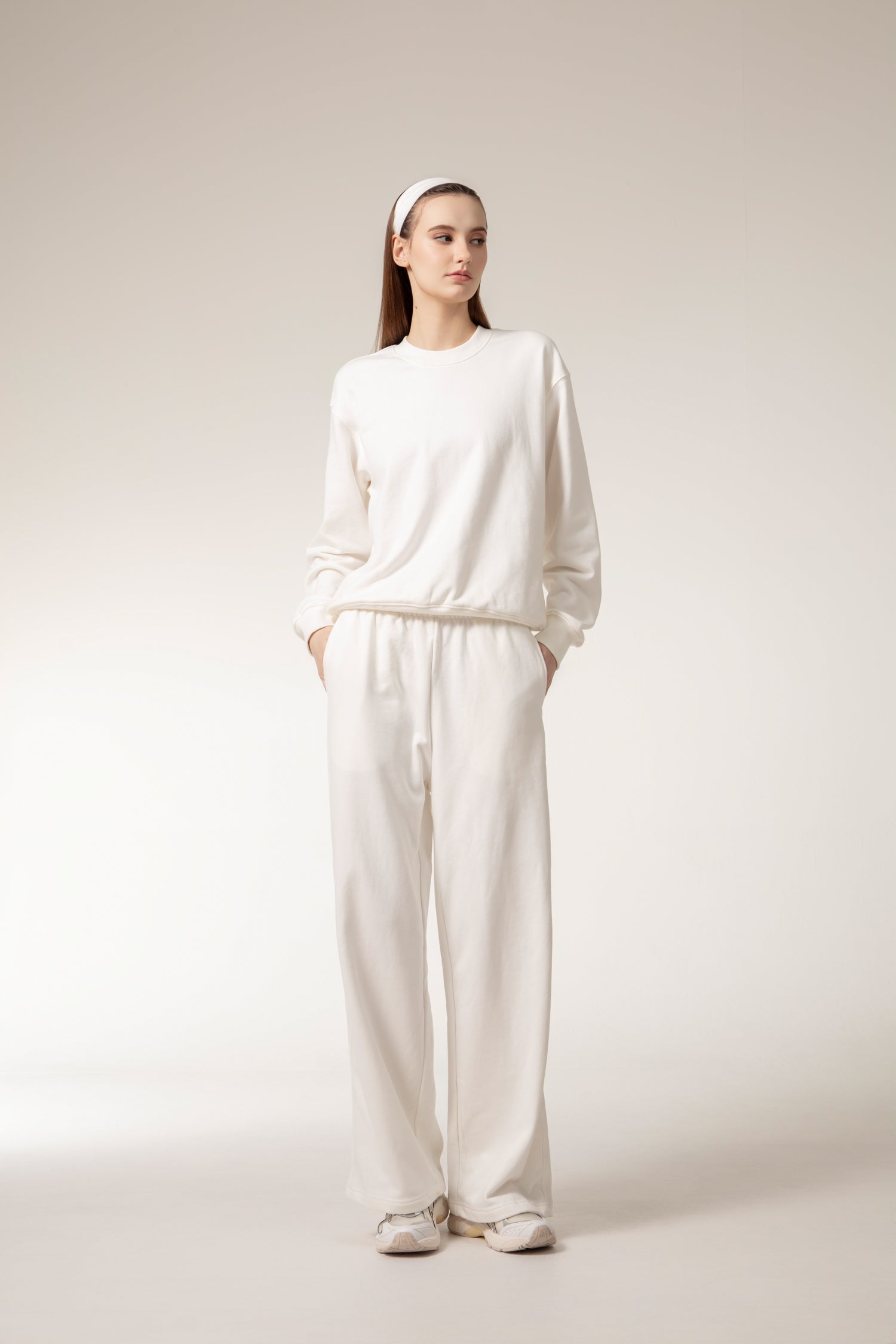 CUSHY Sweats Pants - White