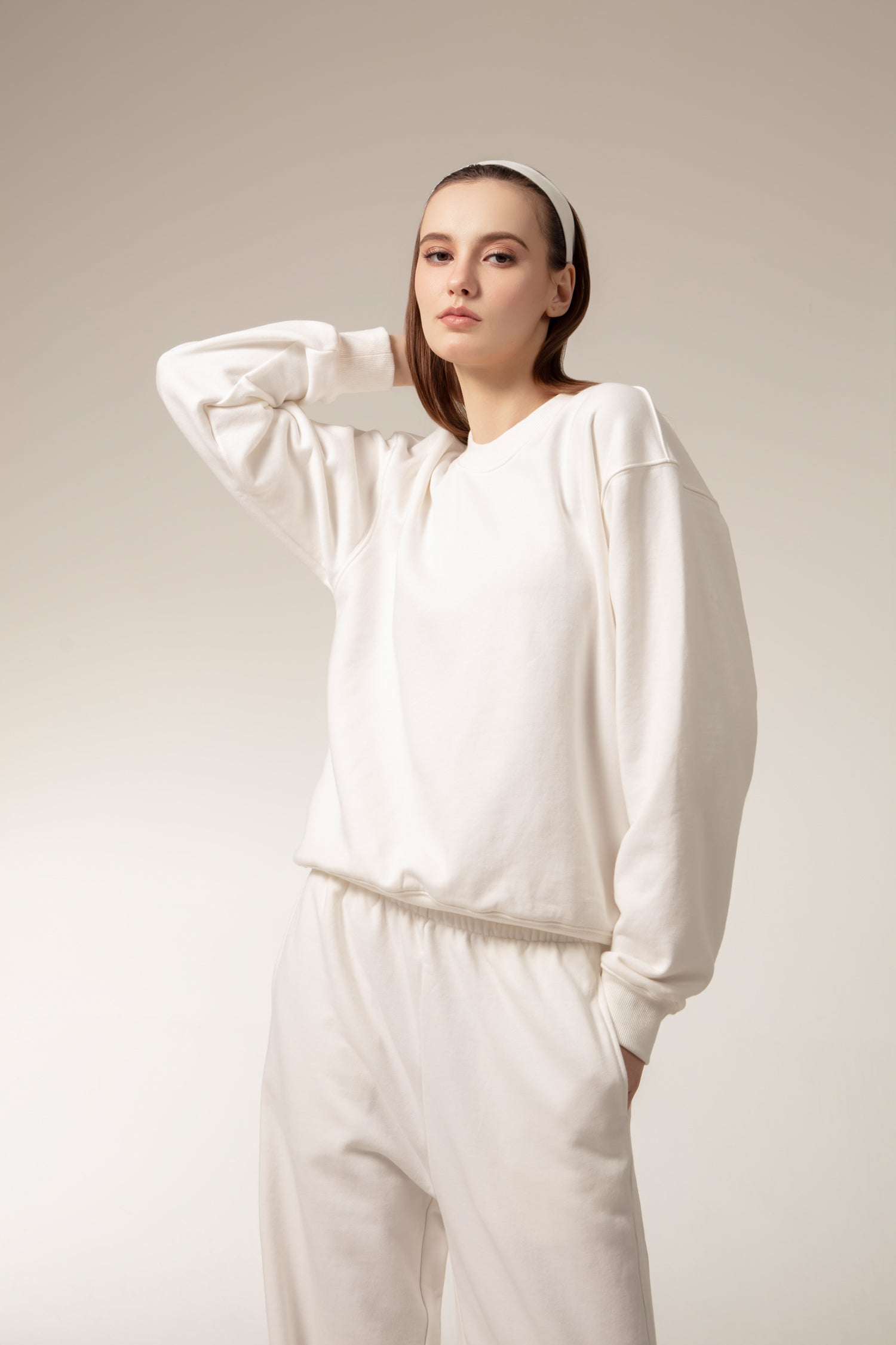 CUSHY Sweats Pants - White