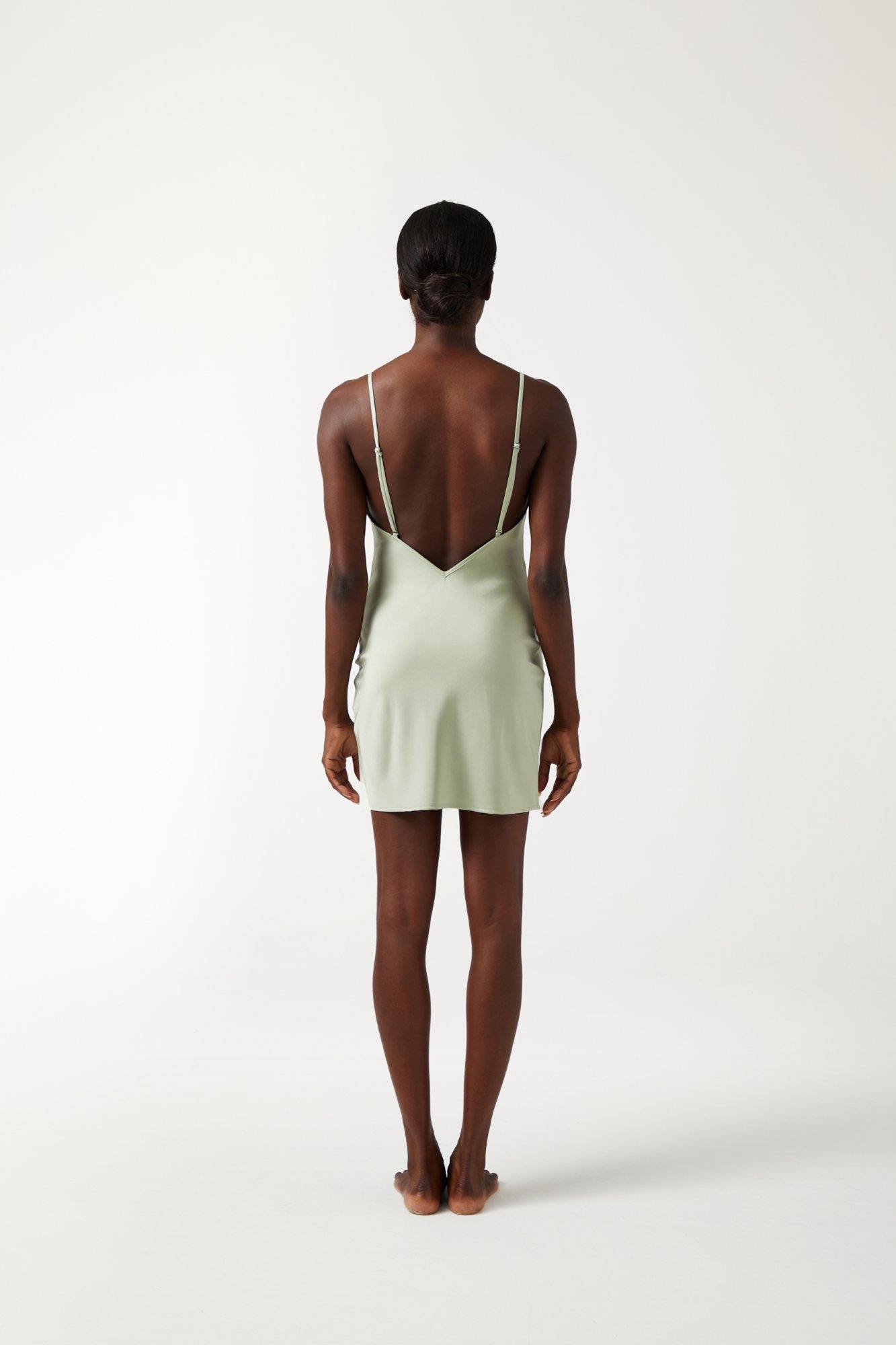 PAIGE Mini Dress - Sage - ANNIBODY