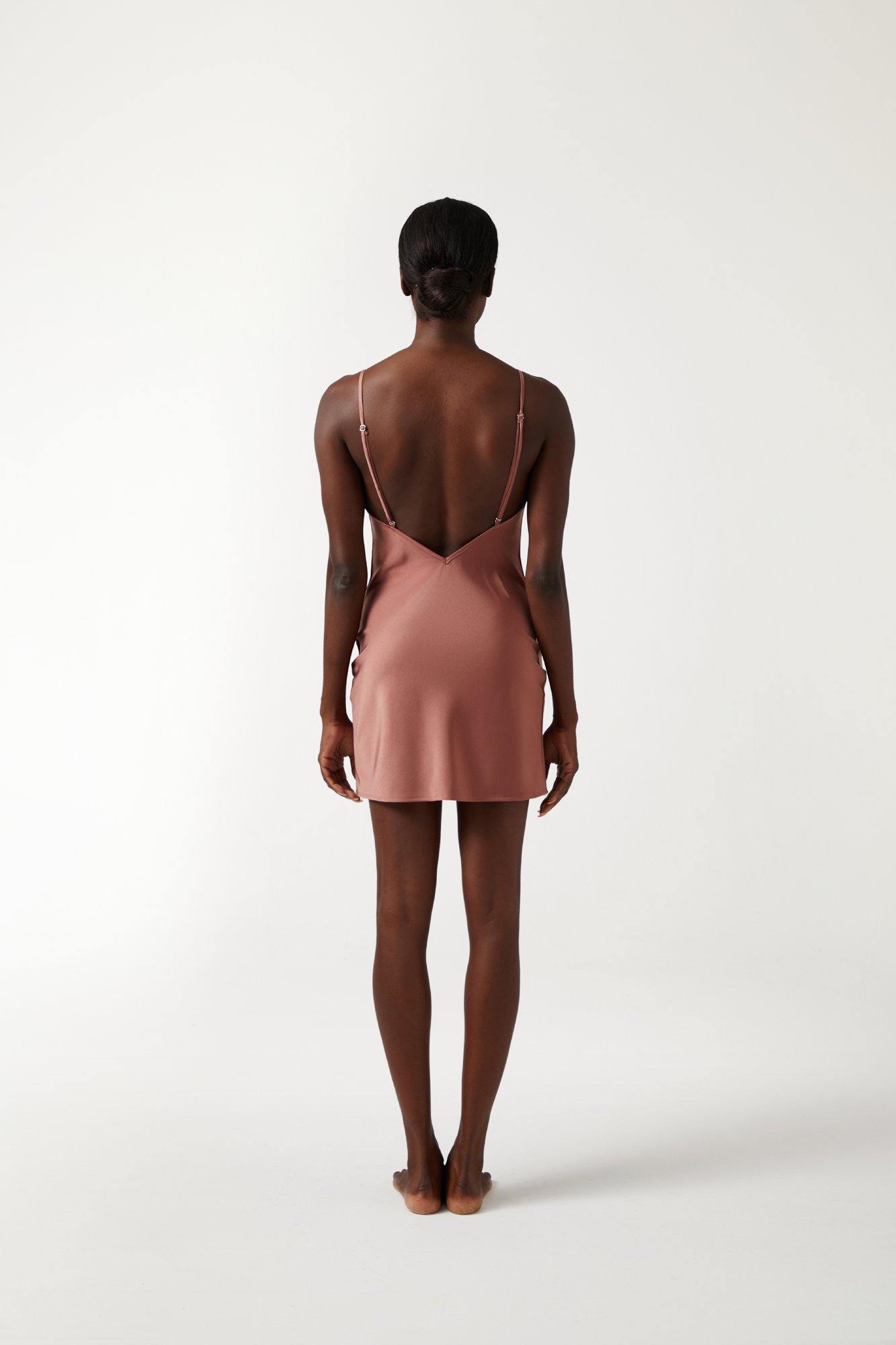 PAIGE Mini Dress - Blush - ANNIBODY