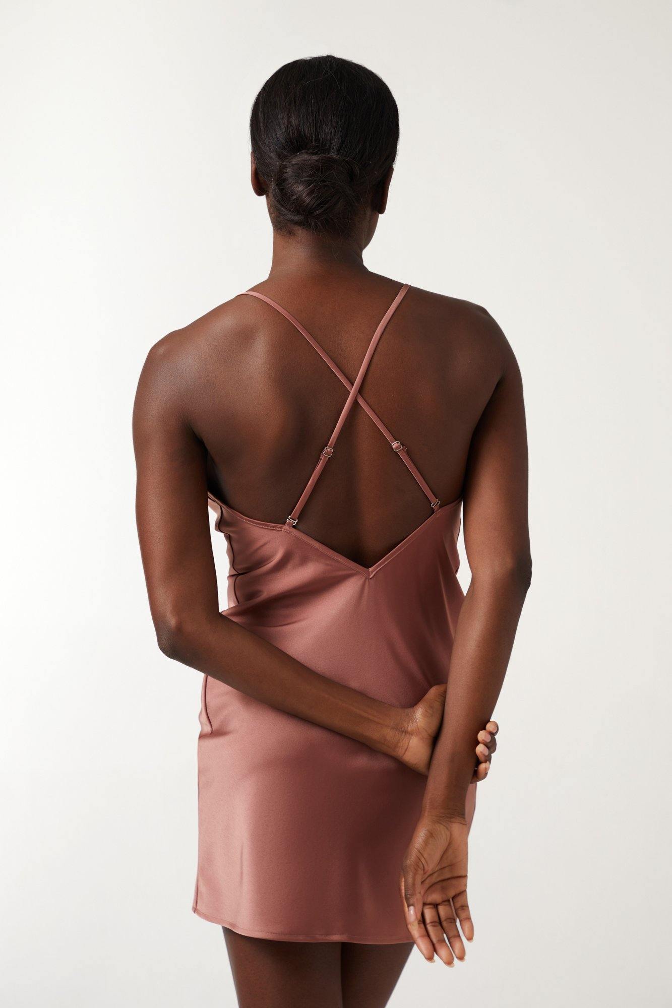 PAIGE Mini Dress - Blush - ANNIBODY