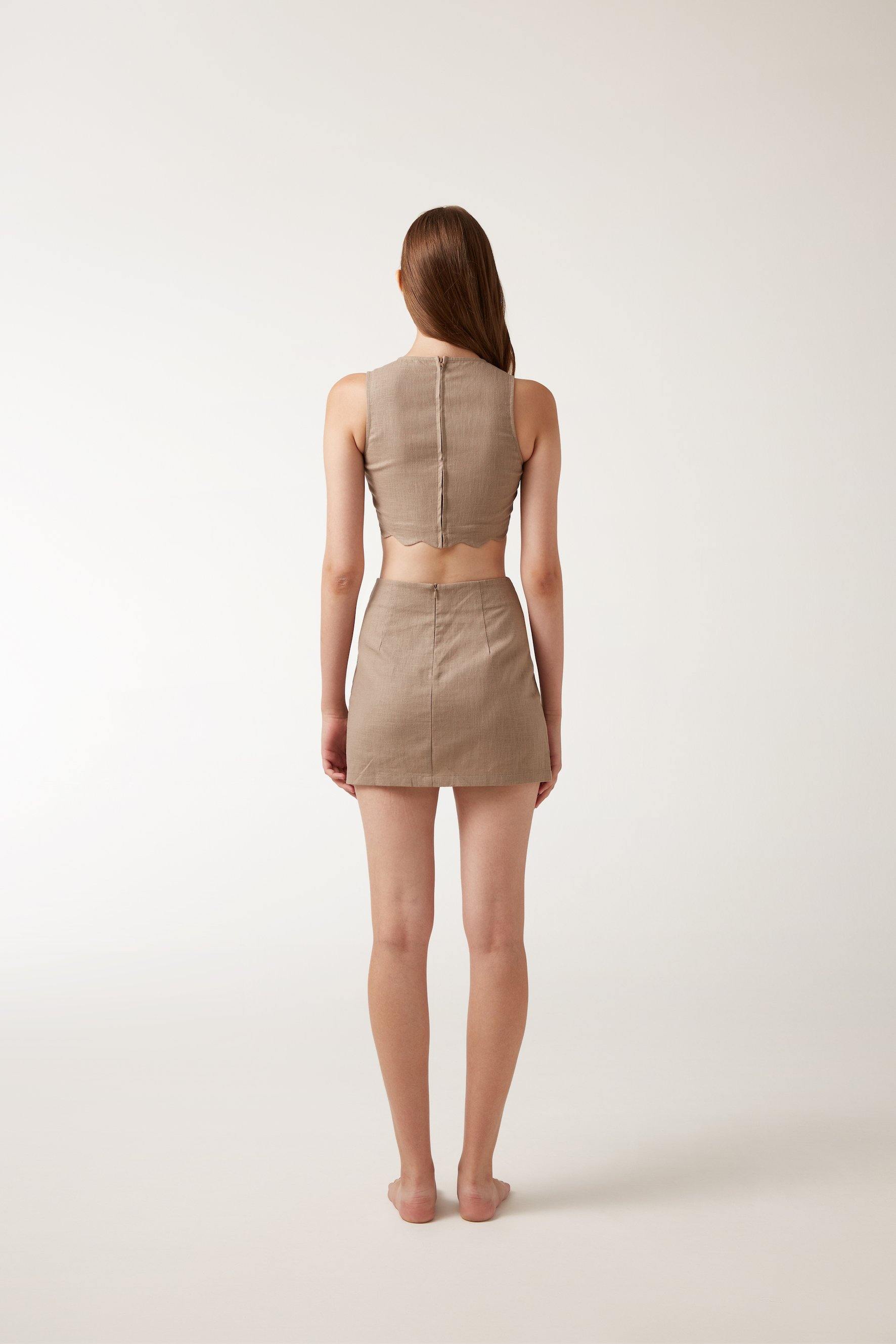 SOPHIE Top - Taupe - ANNIBODY