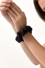 Soft Hair Scrunchies - Black - ANNIBODY