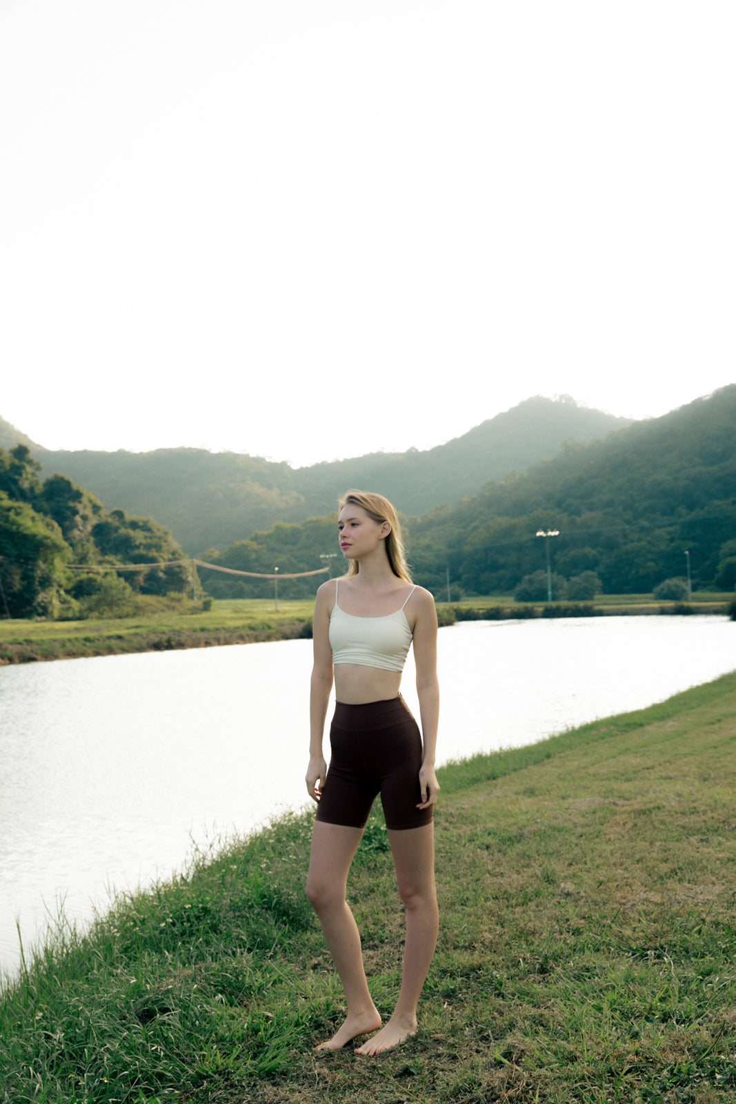 FRAME Biker Shorts - Mocha