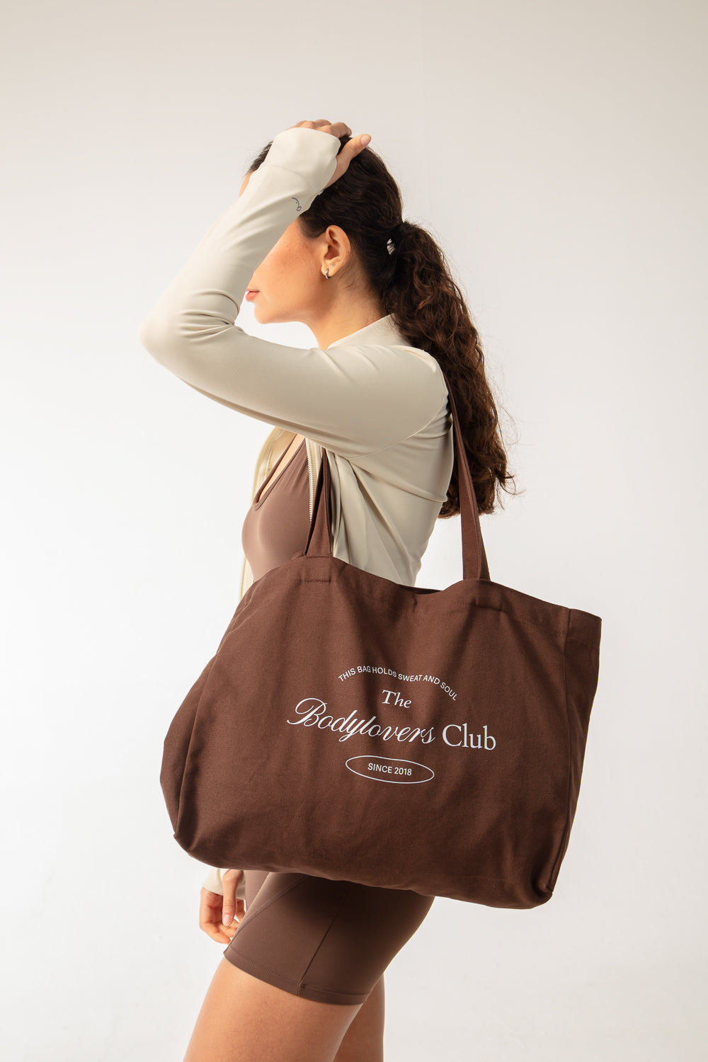 Bodylovers Club Tote Bag in Mocha