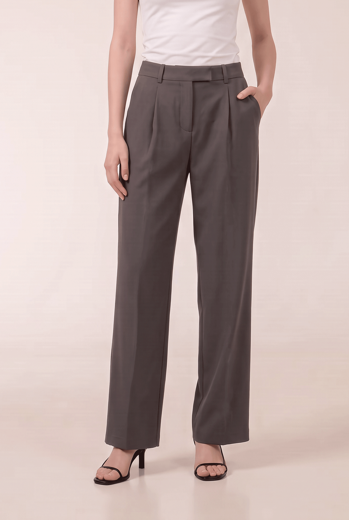 ALEXA Pants In Charcoal