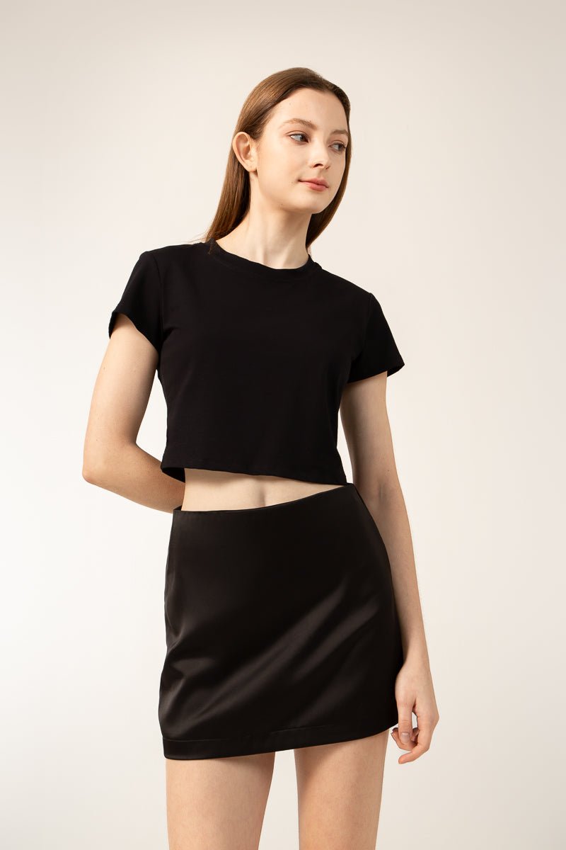 PAIGE Mini Skirt In Black