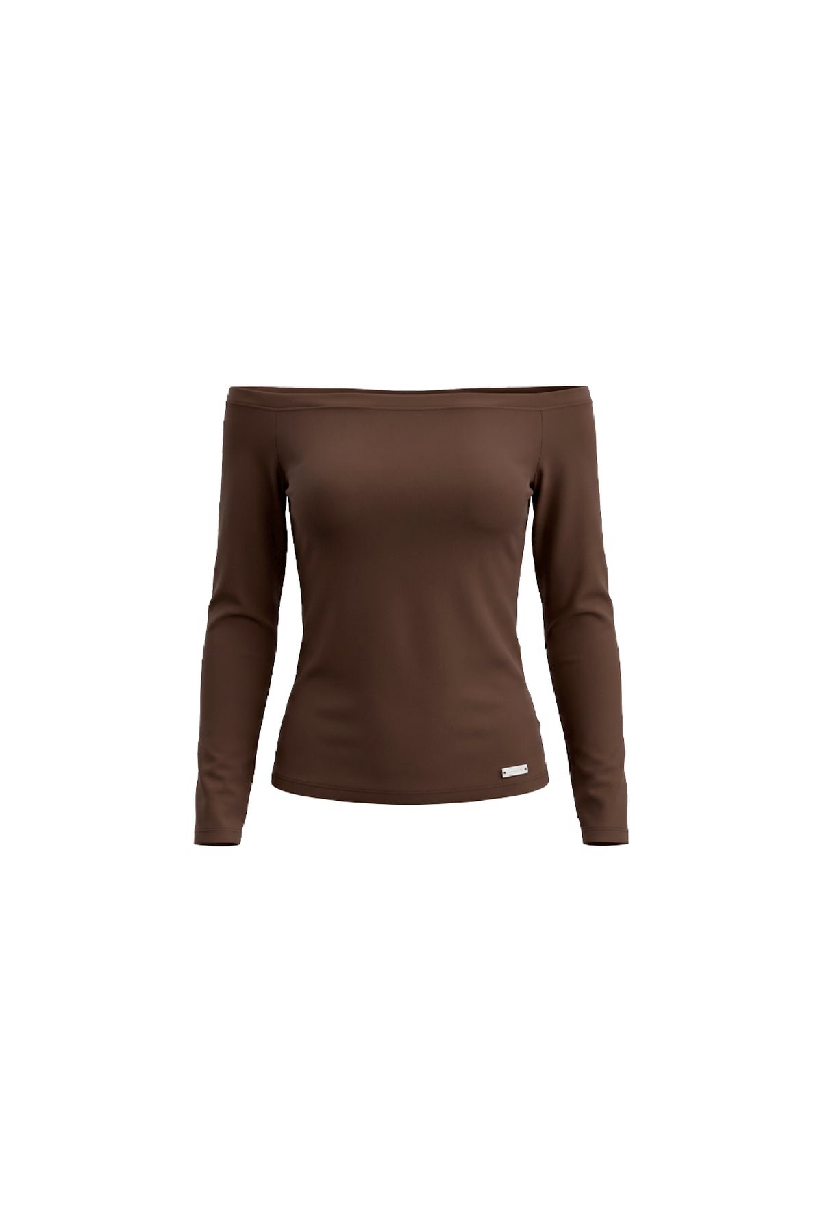 BELLA Off Shoulder Top In Mocha