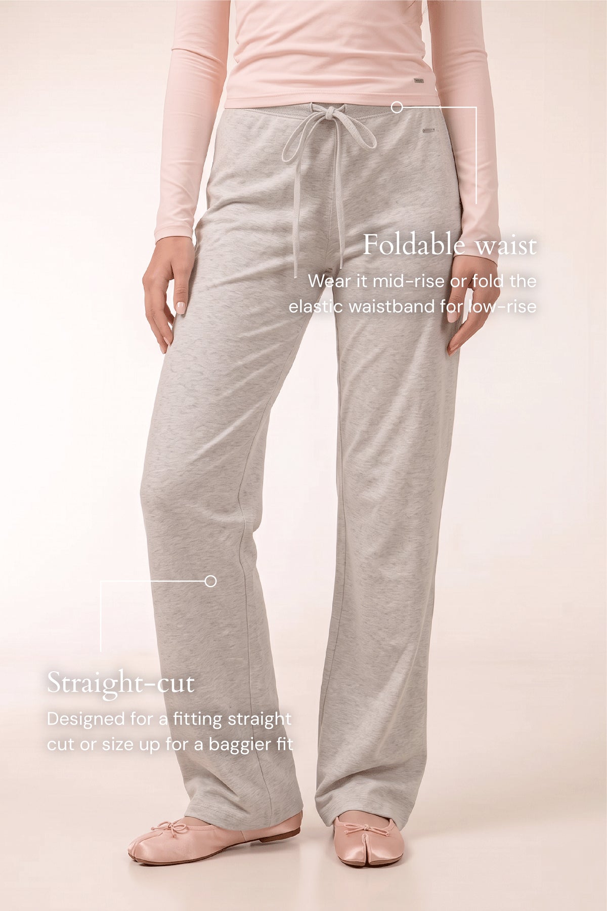 ELOISE Lounge Pants In Grey Heather