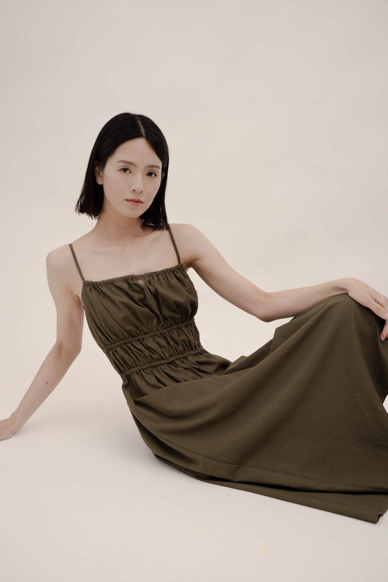 AUDREY Dress In Olive