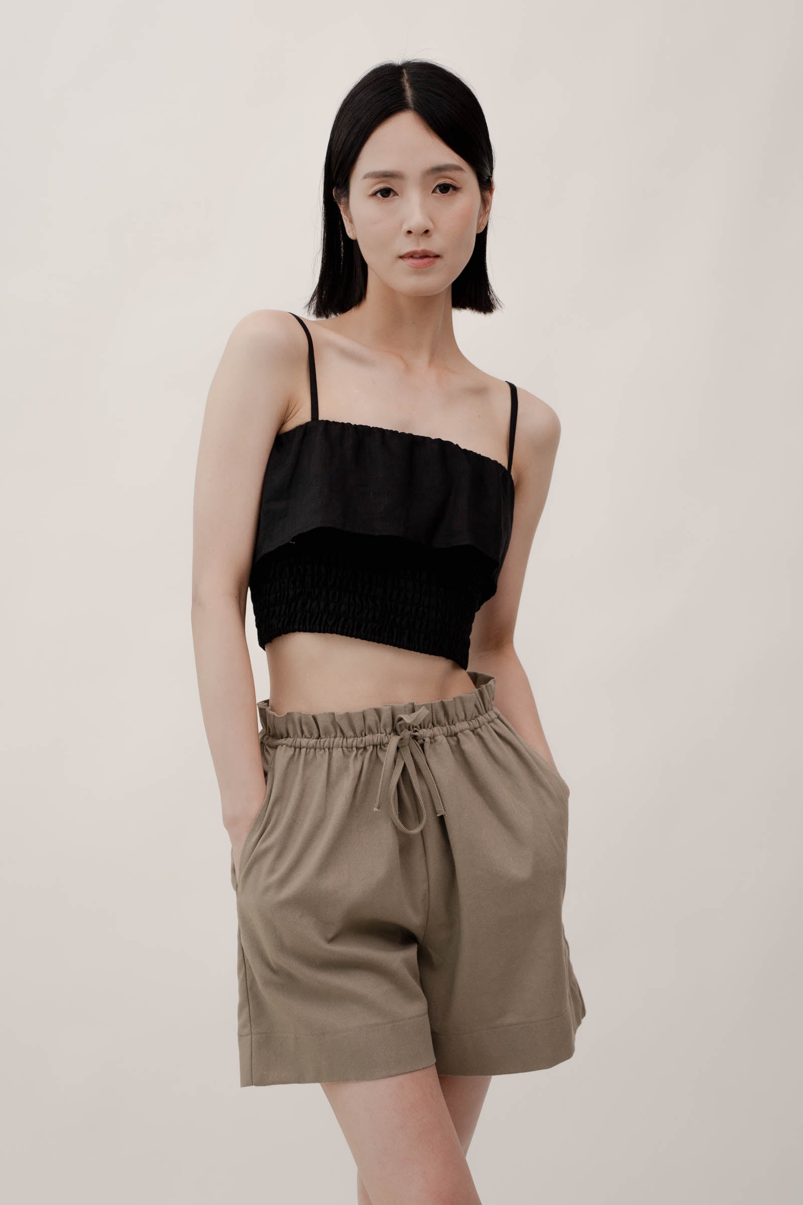 ELISE Shorts - Dark Olive