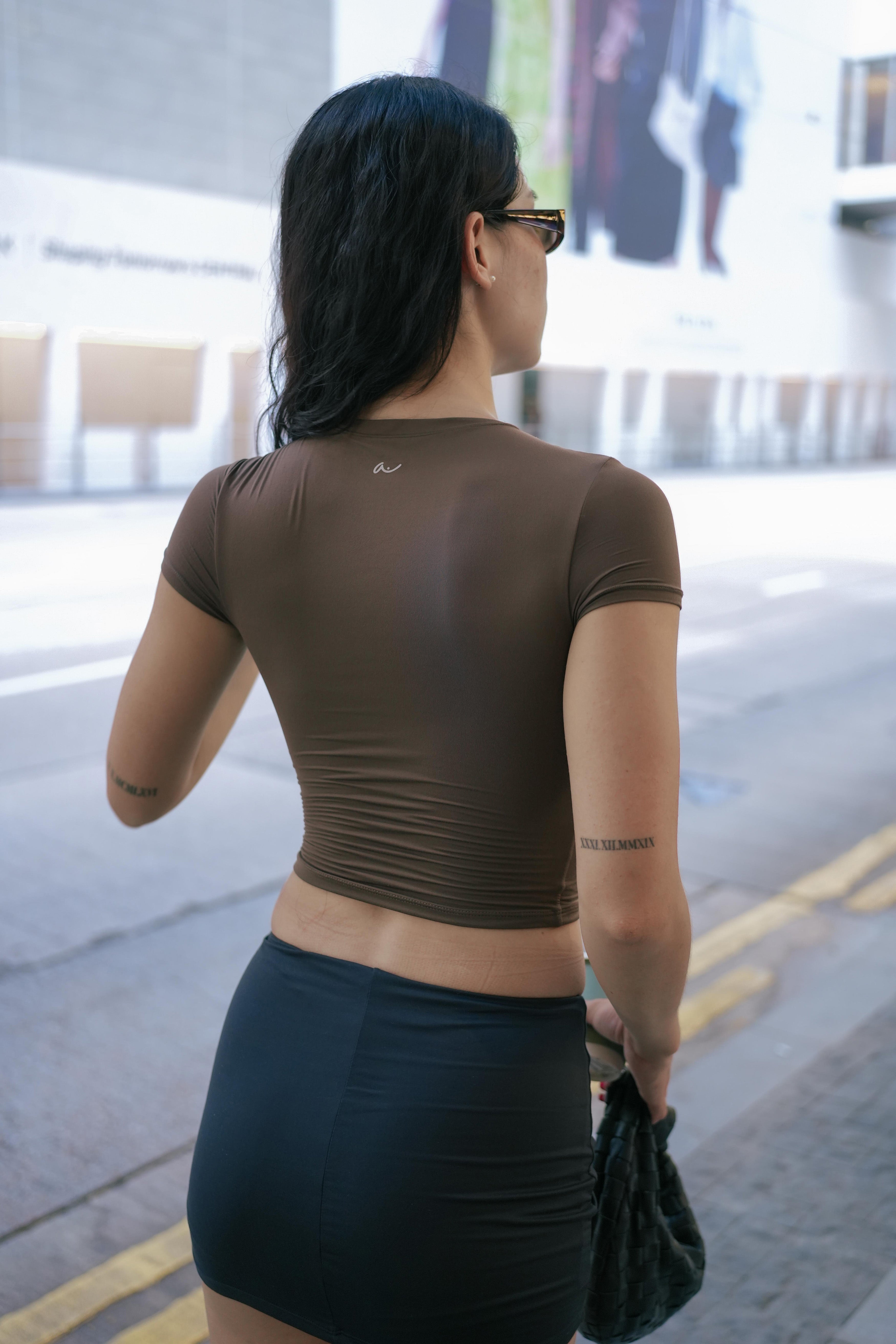 AURA Day T-Shirt in Mocha