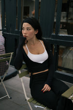 DOLLY Wrap Top in Black