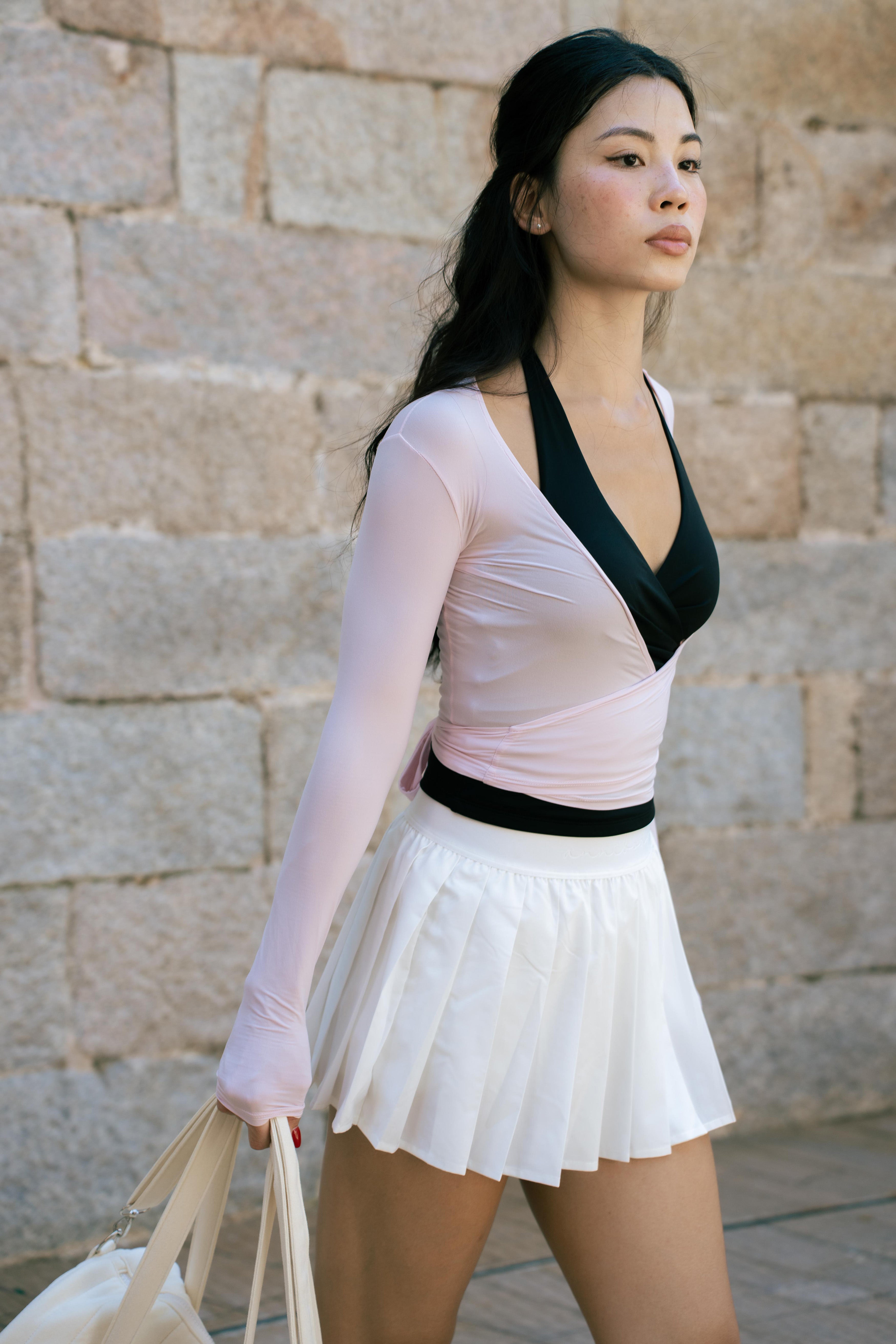 DOLLY Wrap Top in Pink