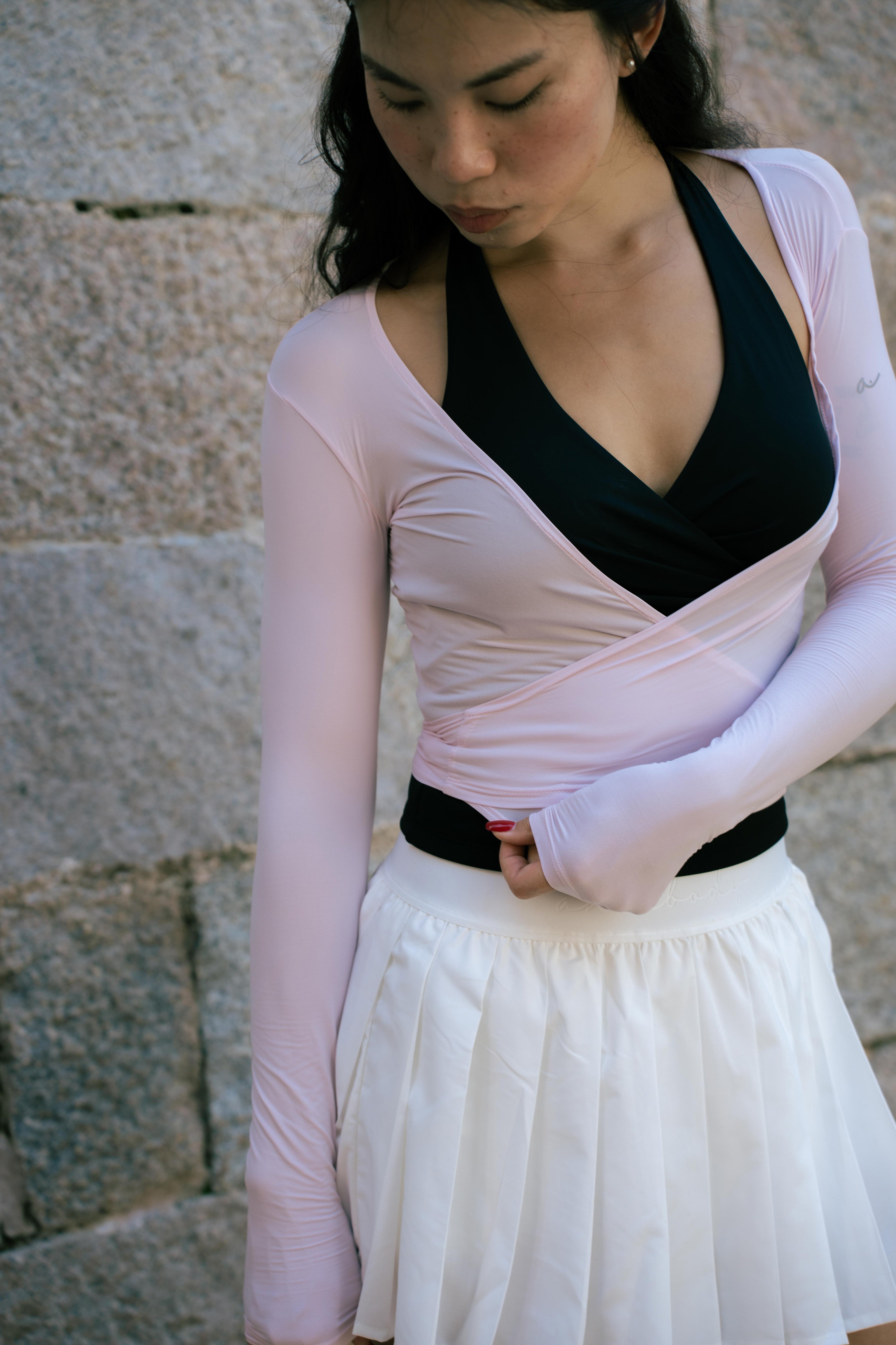 DOLLY Wrap Top in Pink