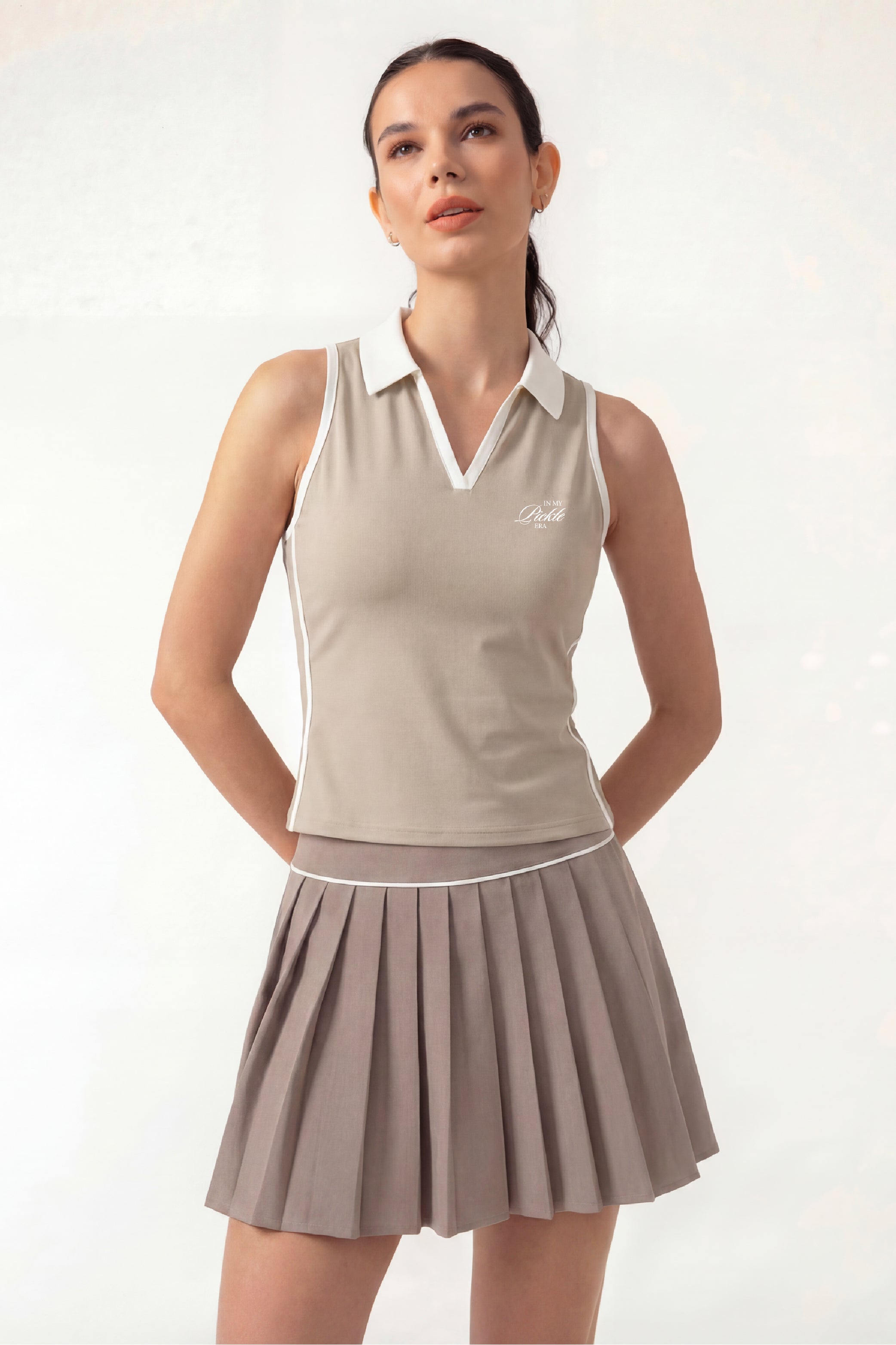 RALLY READY Top in Tan