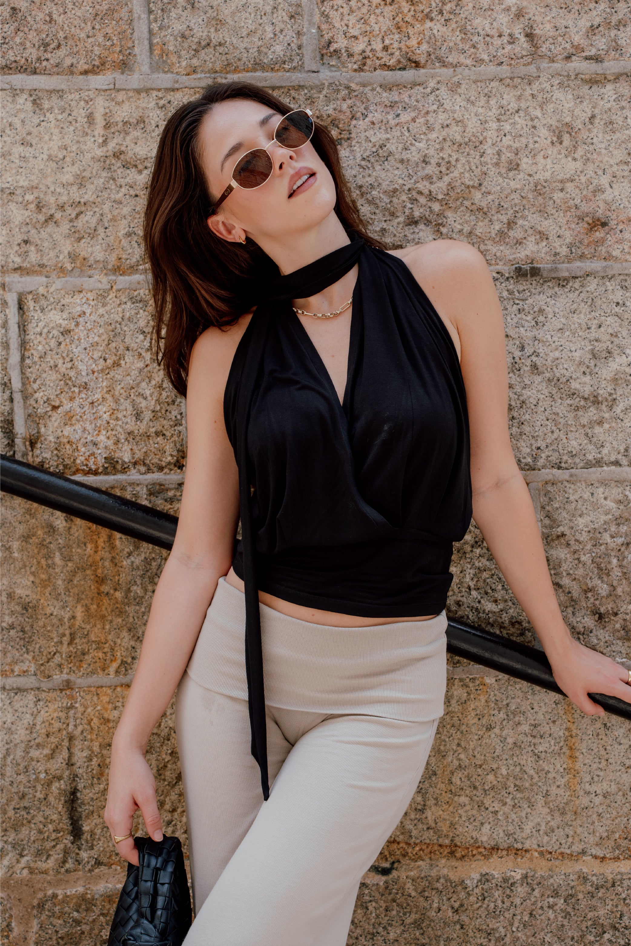 HAILEY Top In Black