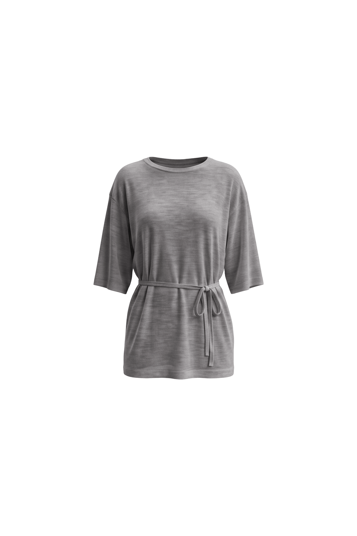 KAE Merino Top in Grey Heather