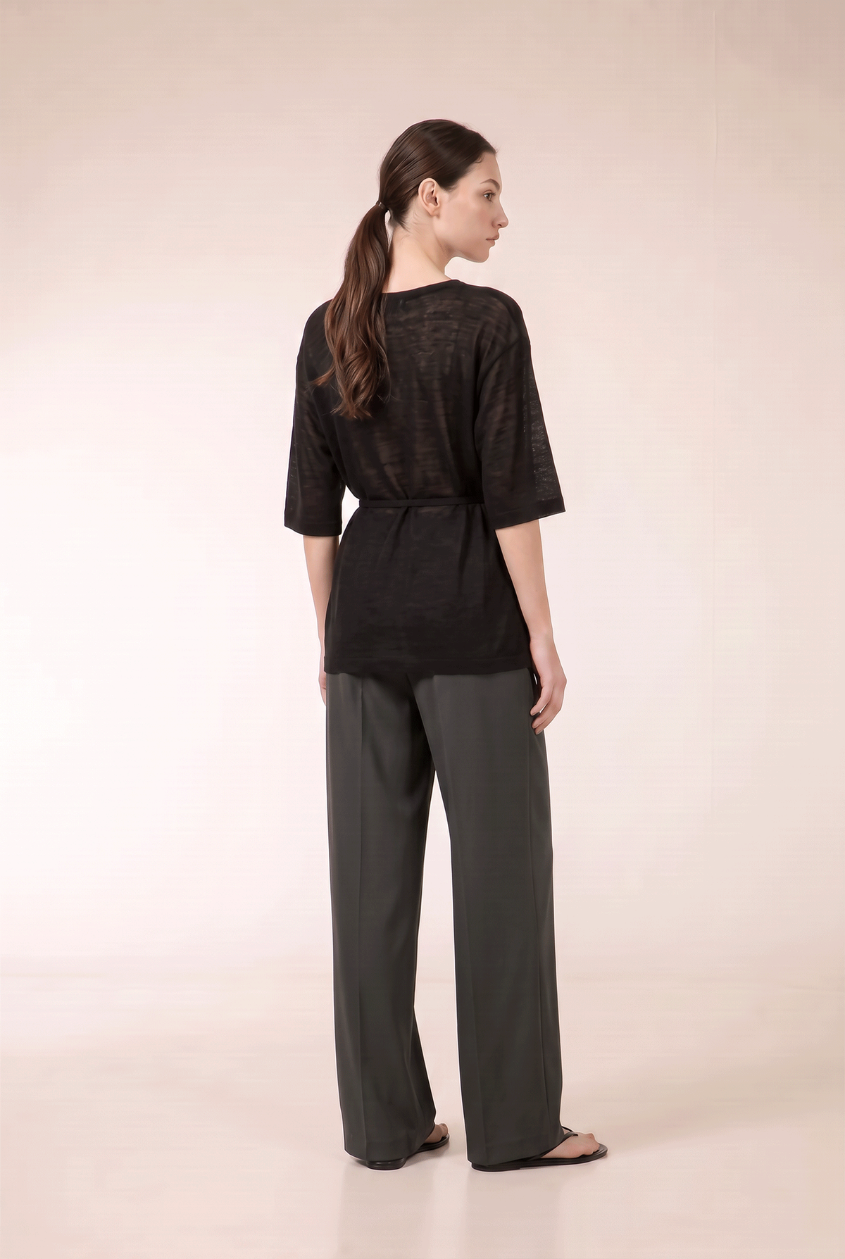 KAE Merino Top in Black