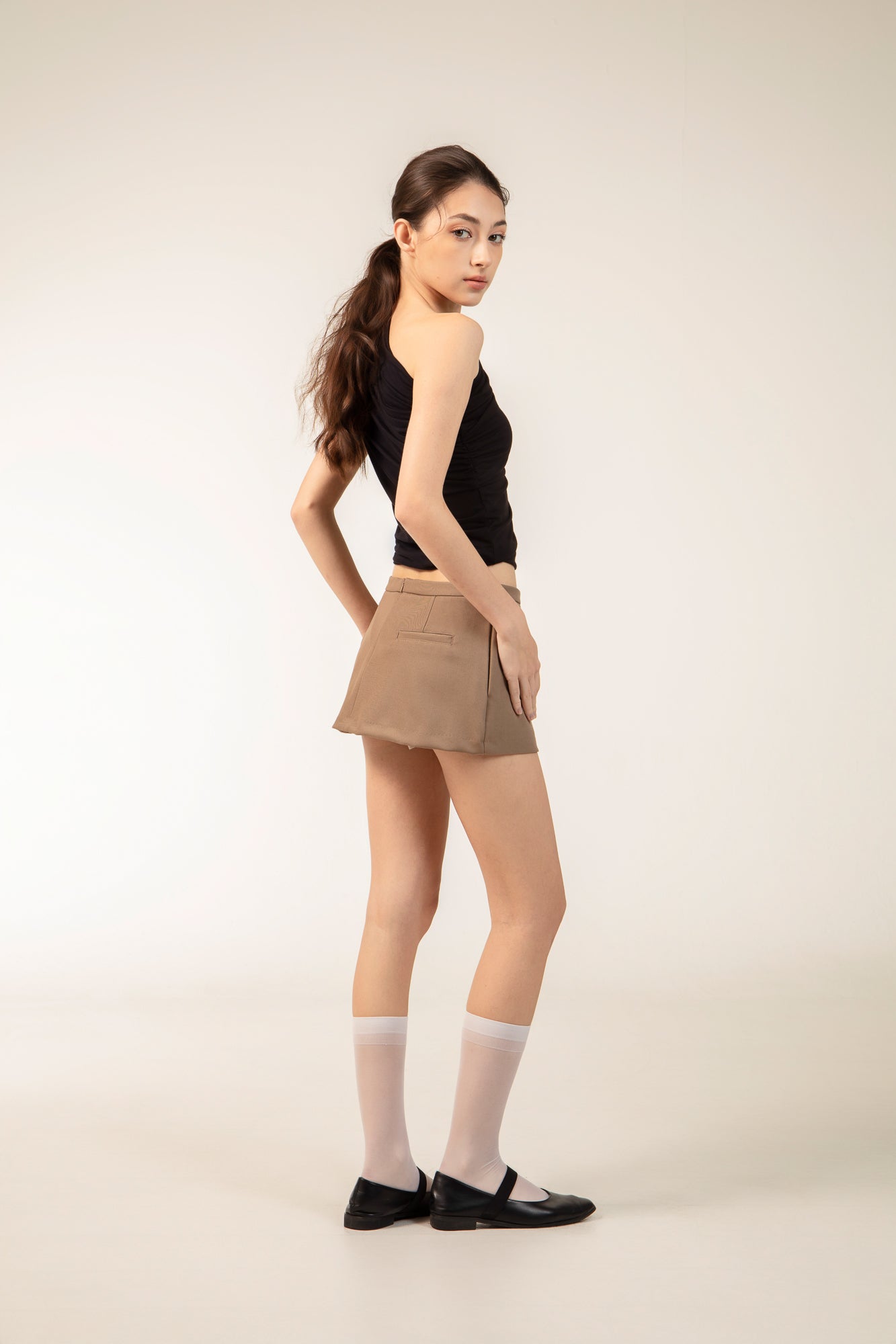 CLEO Skirt In Khaki – ANNIBODY