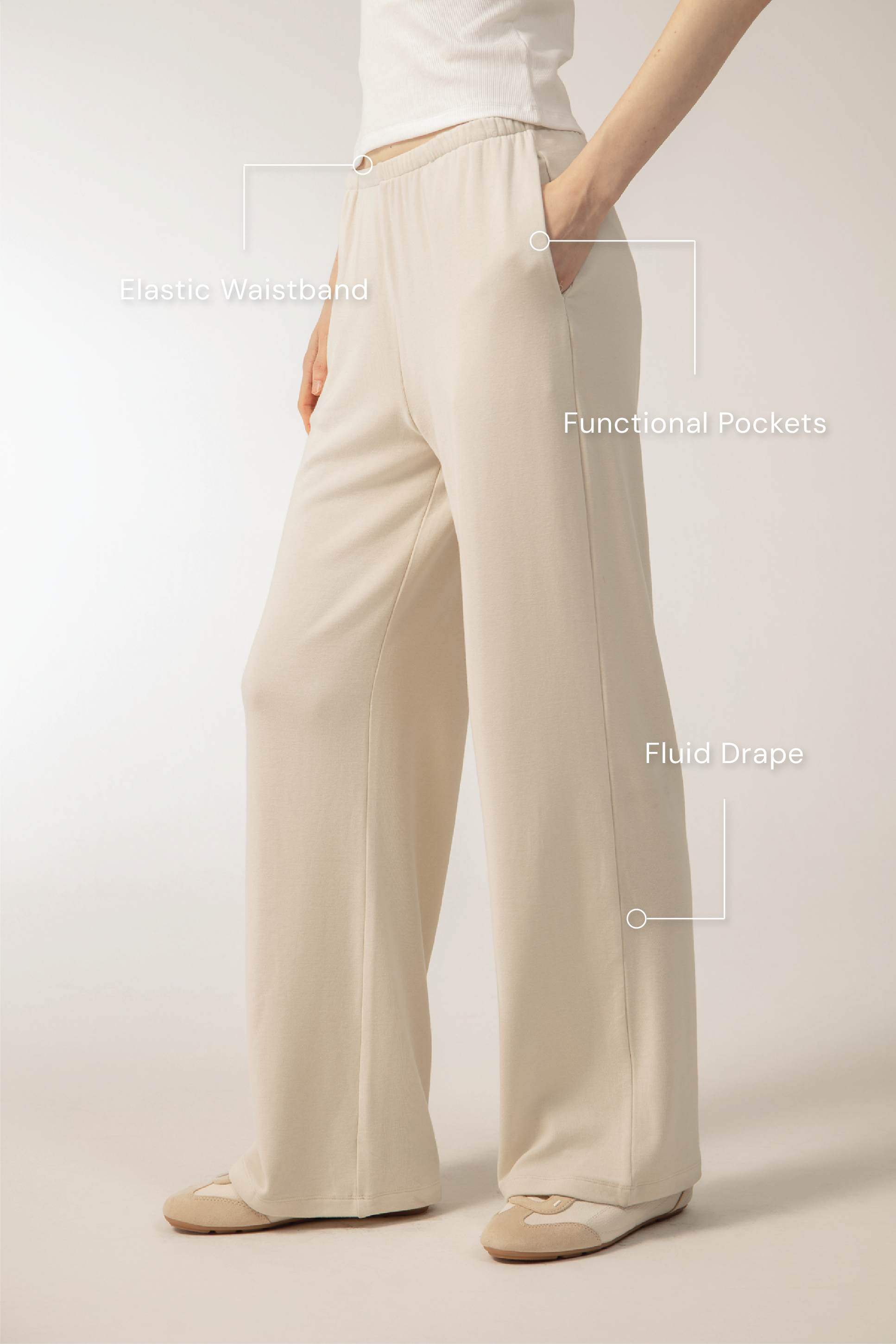 ELEA Pants in Ivory