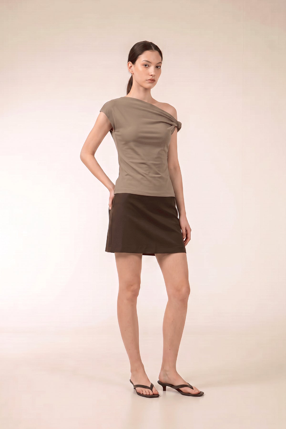 JENNA Top in Khaki