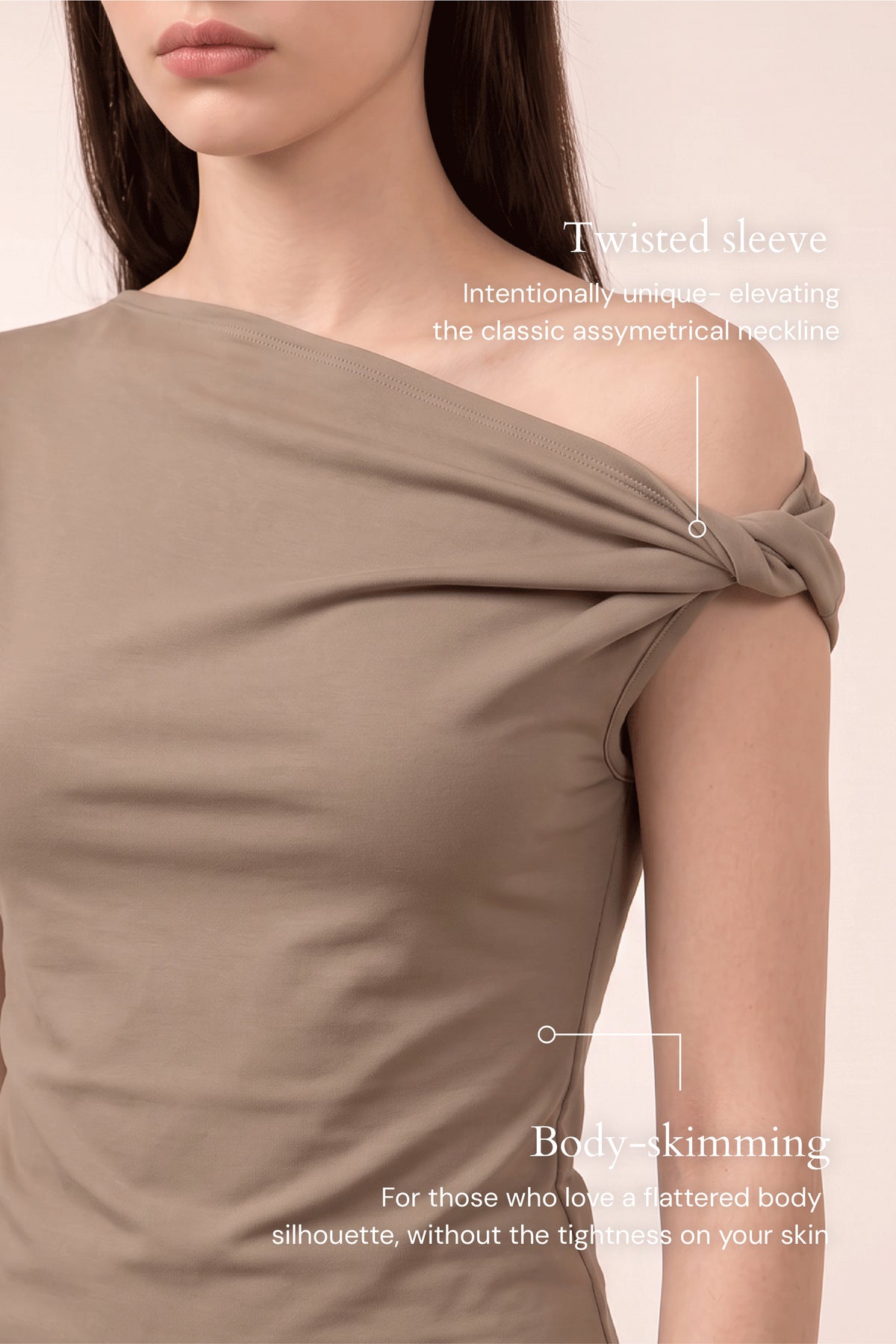 JENNA Top in Khaki