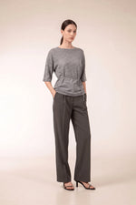 KAE Merino Top in Grey Heather