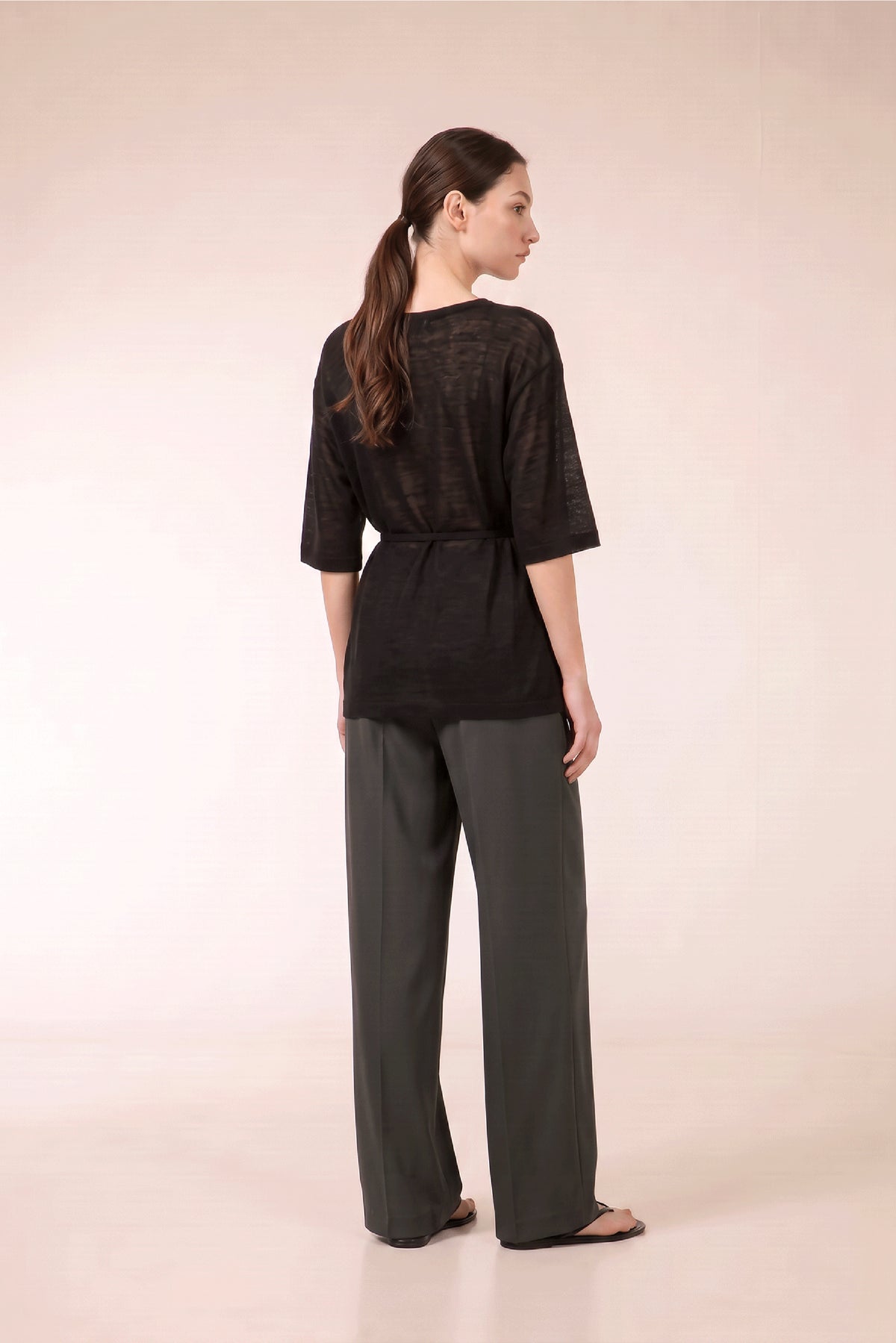 KAE Merino Top in Black