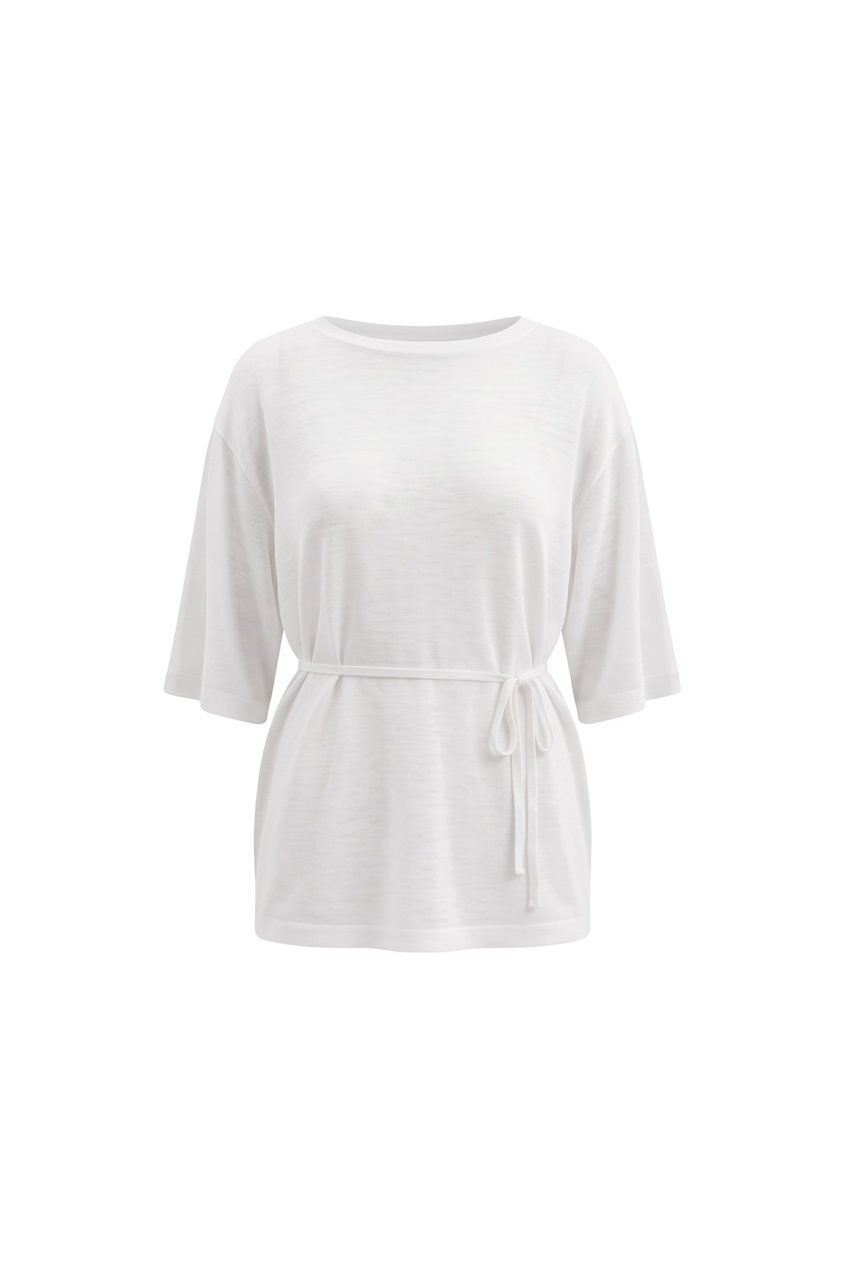KAE Merino Top in White