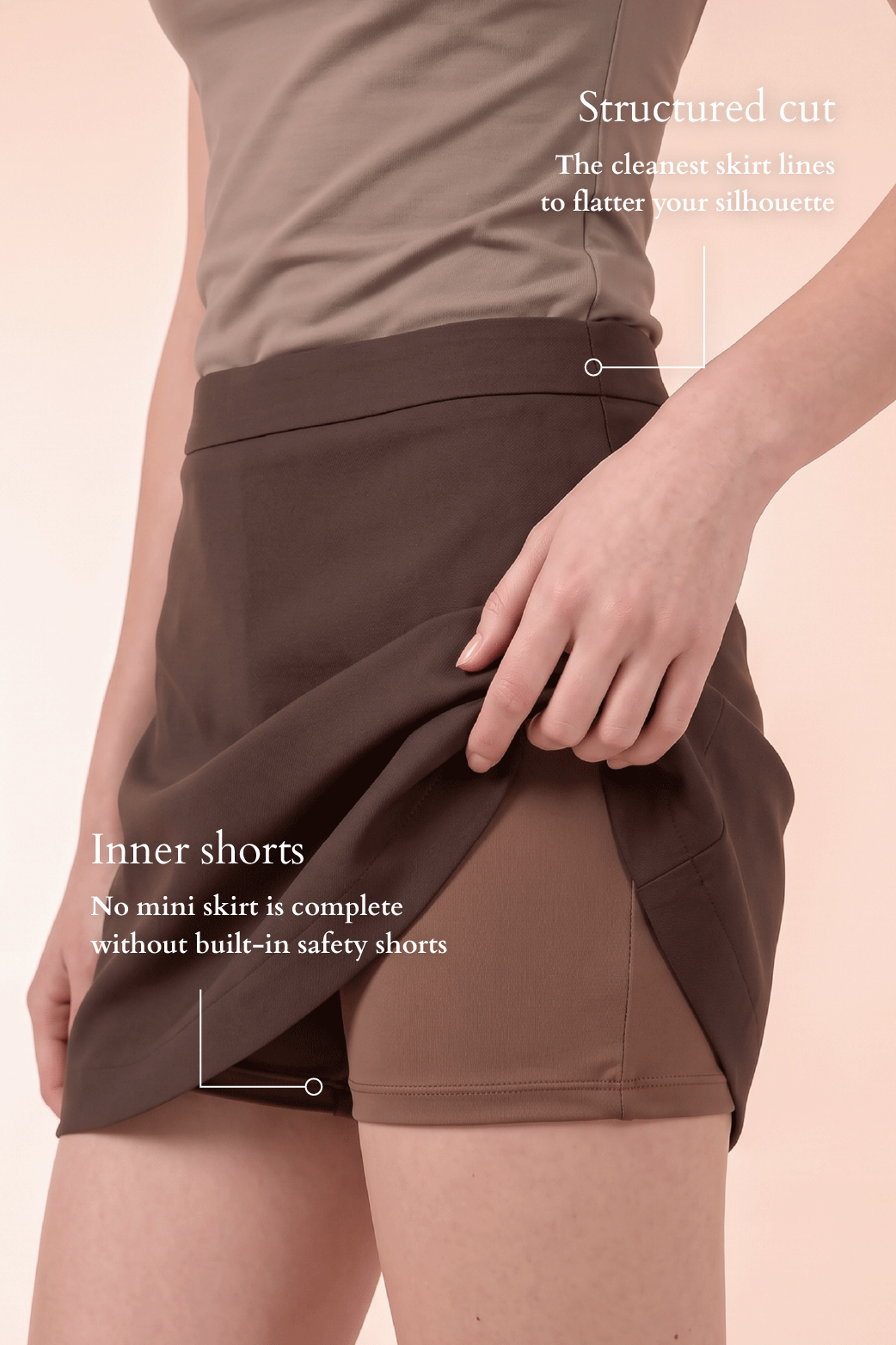 CLEO Skirt II In Espresso