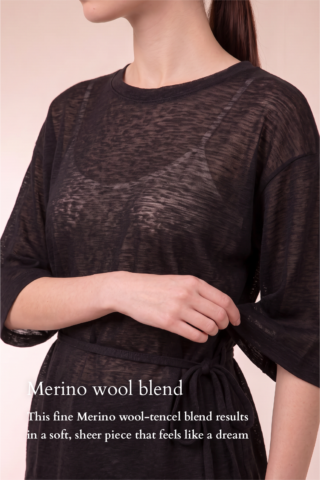 KAE Merino Top in Black