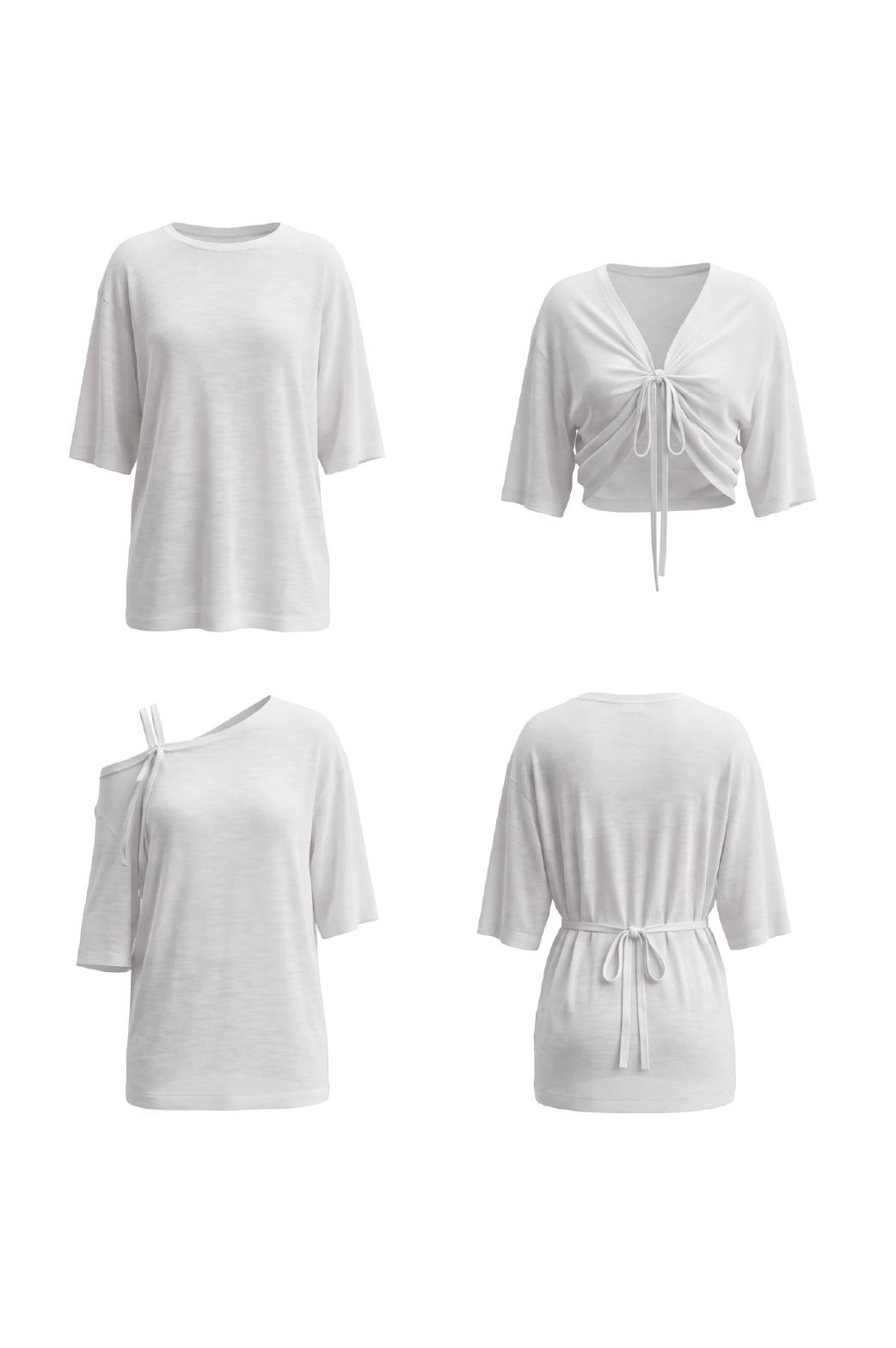 KAE Merino Top in White