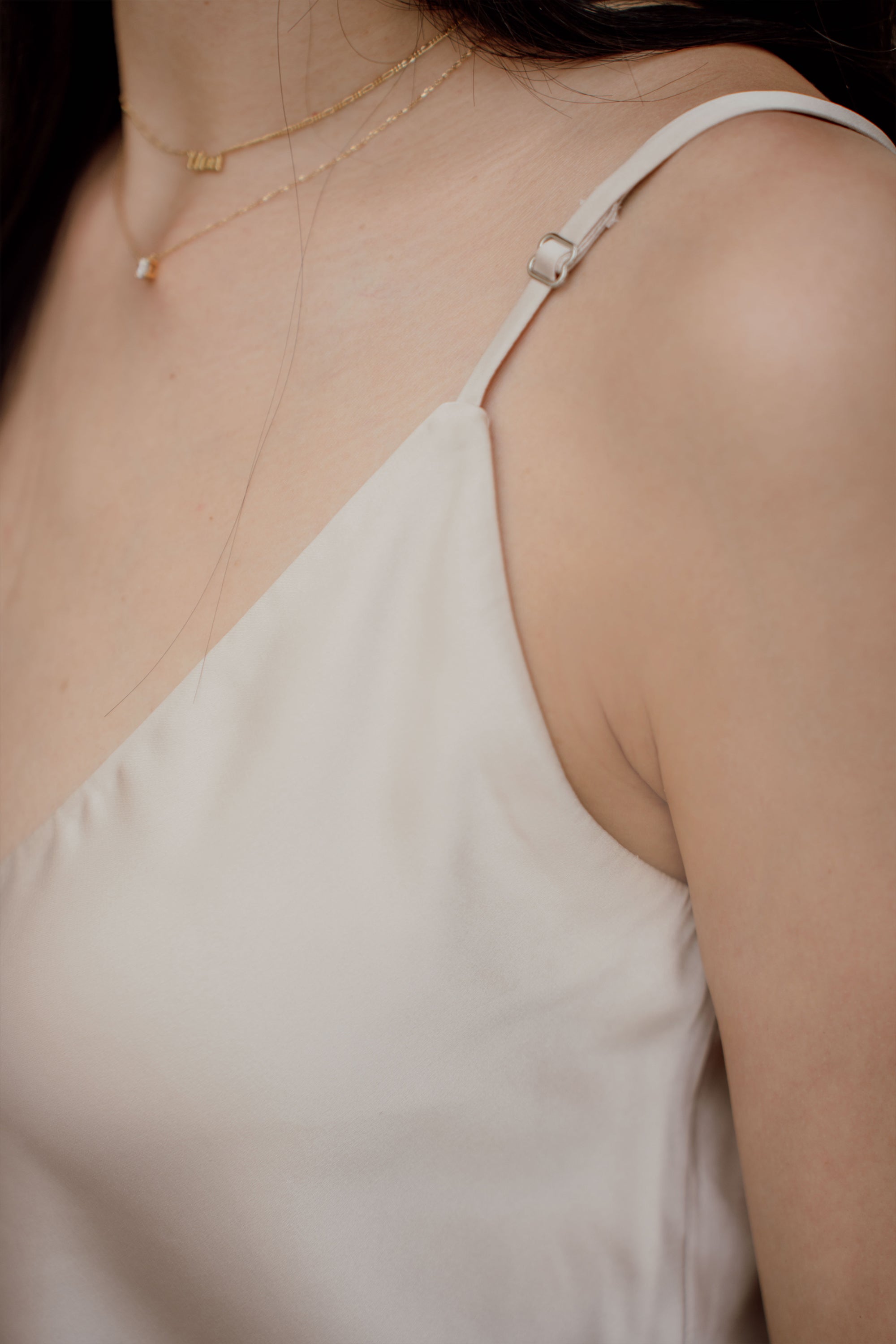 TW Satin Top in Cream
