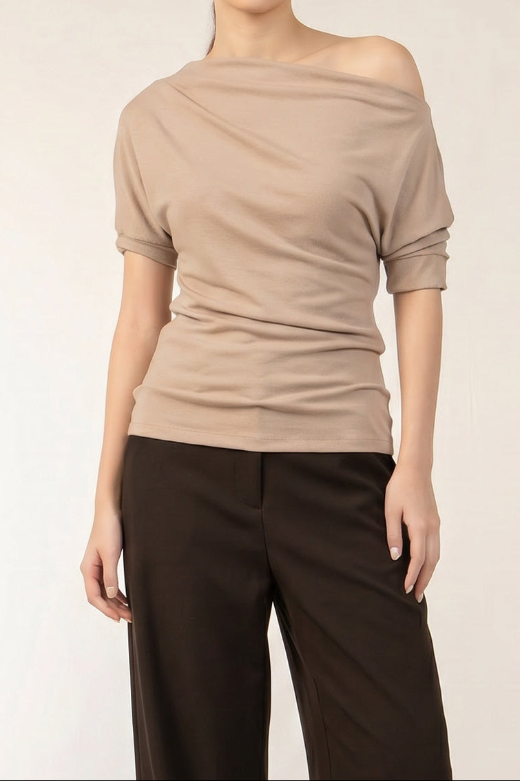 TW Asymmetric Top in Khaki