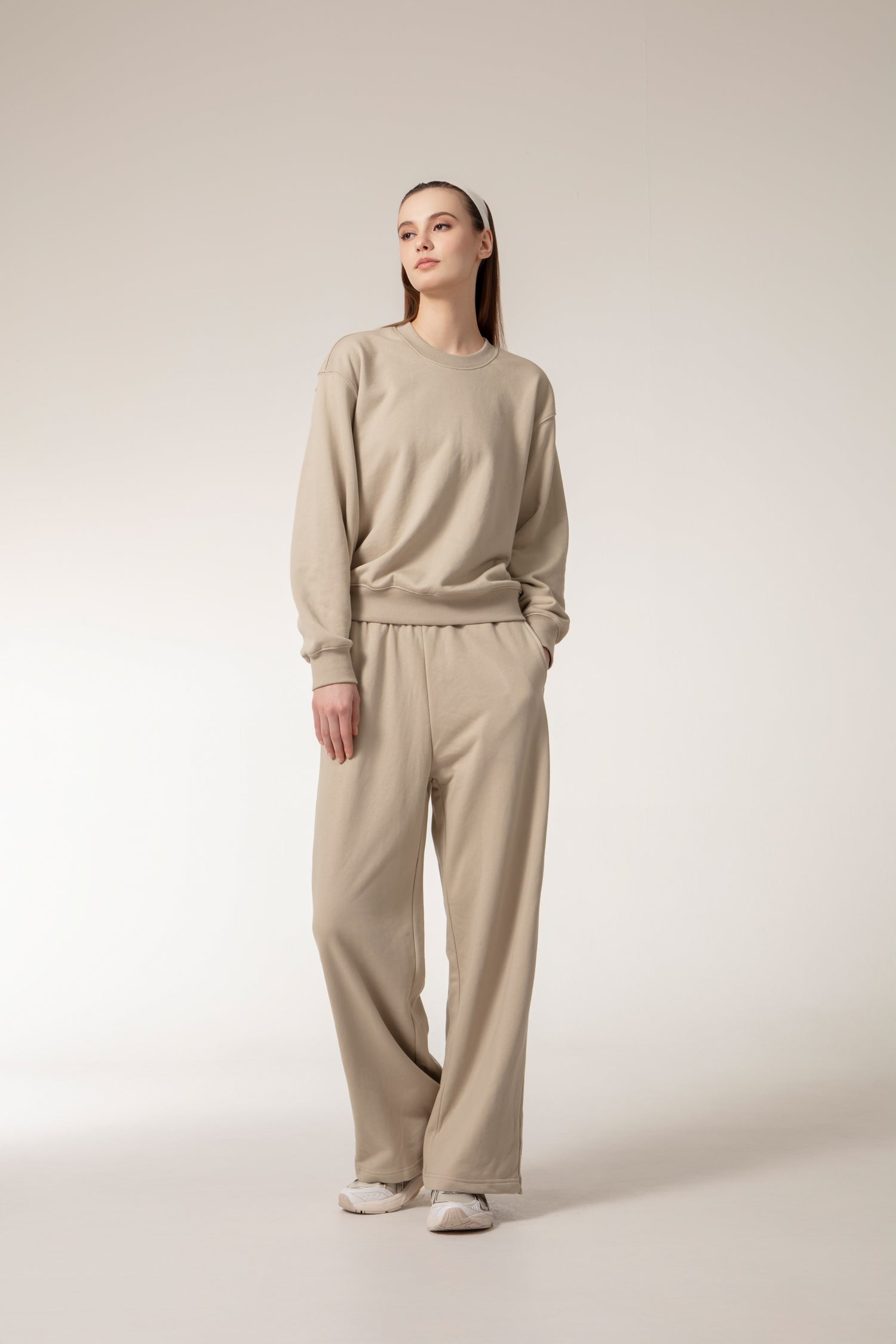 CUSHY Sweats pants - Taupe
